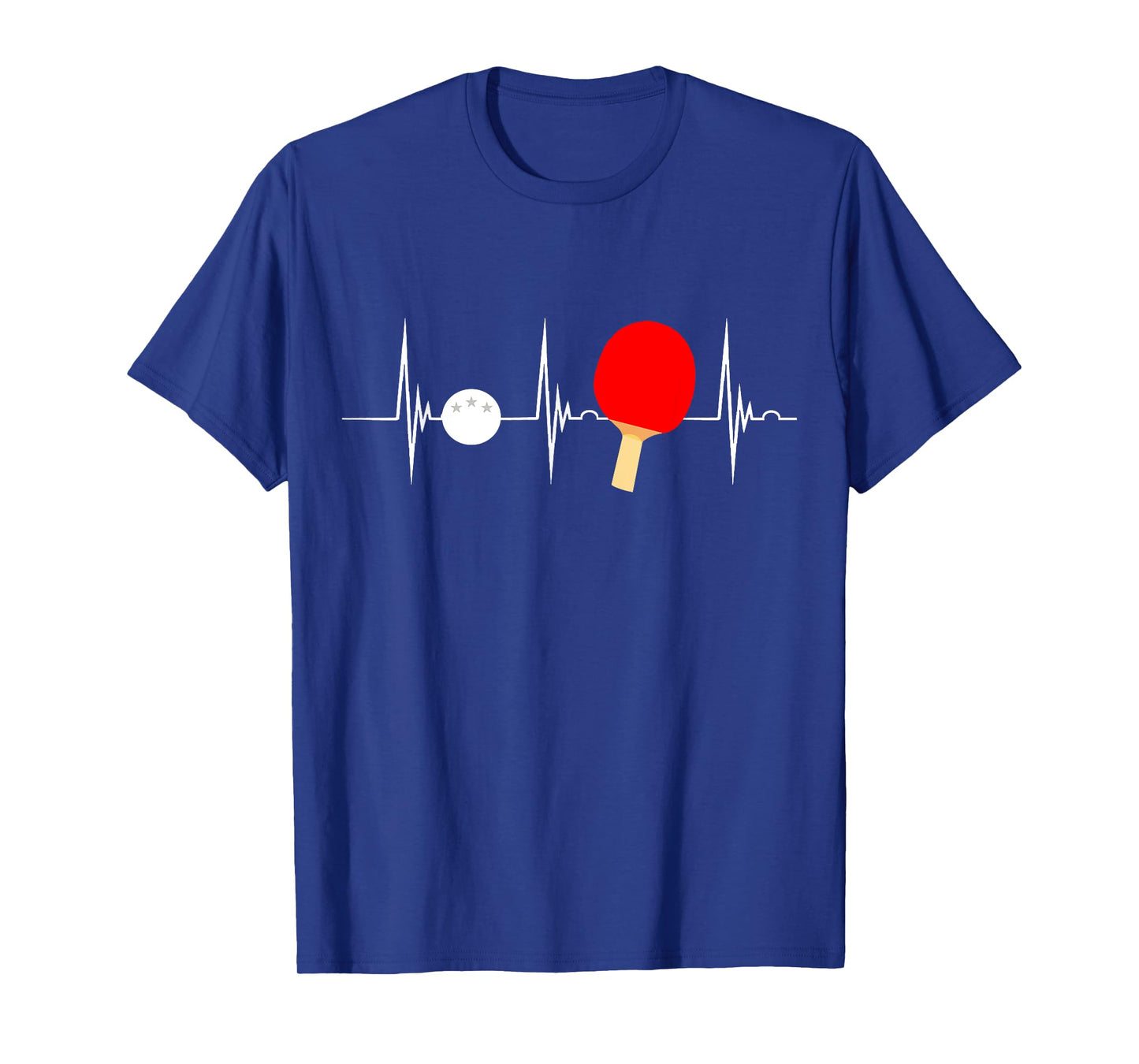 Ping Pong Table Tennis Paddle Heartbeat EKG Pulse Pingpong T-Shirt