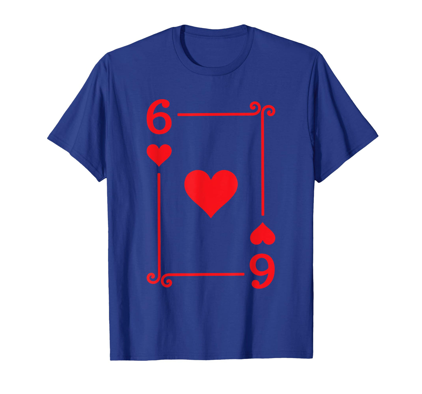 Playing Cards Costume - 6 Hearts Card - Six Card T-Shirt