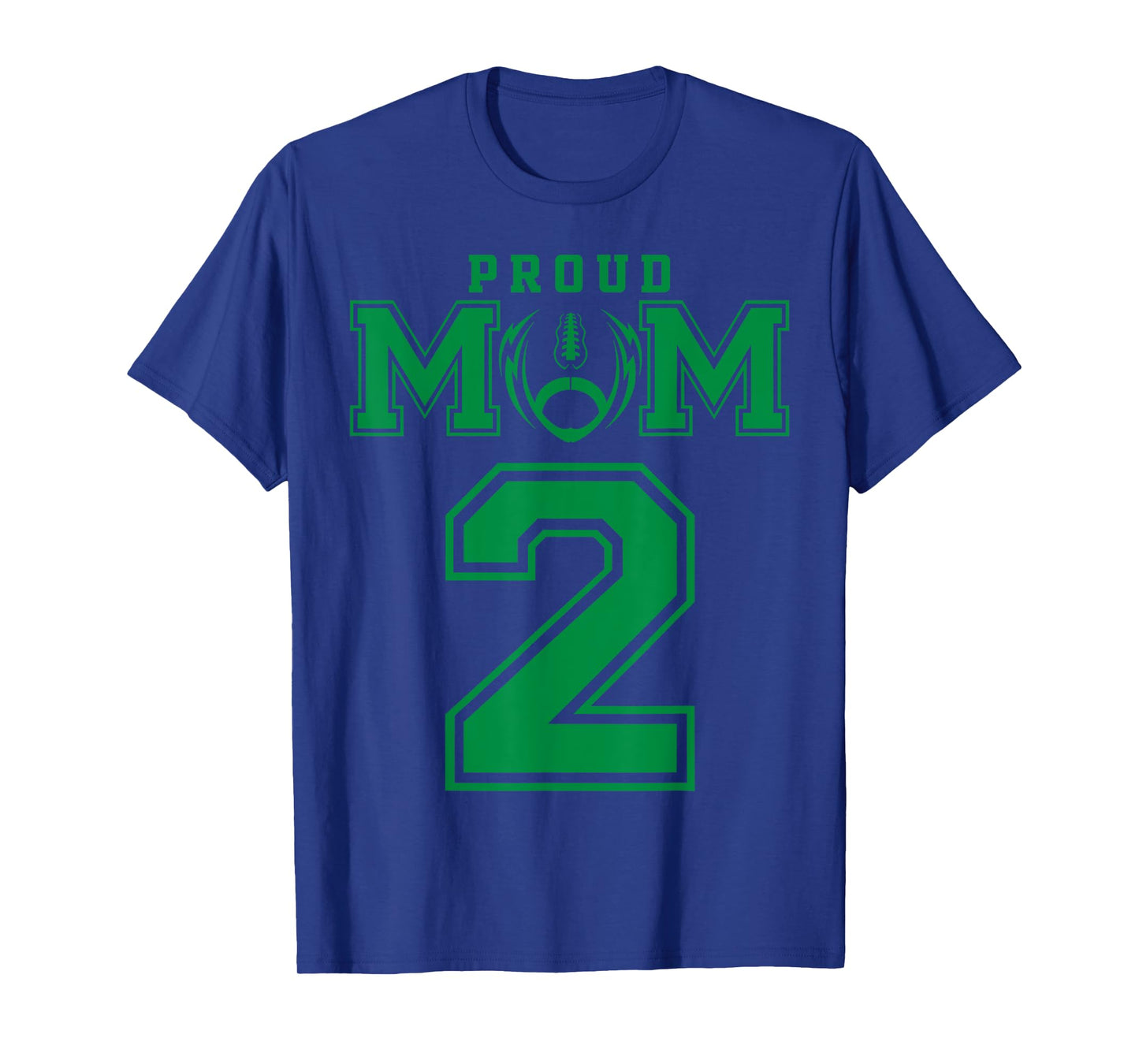 Custom Proud Football Mom Number 2 G Personalized T-Shirt