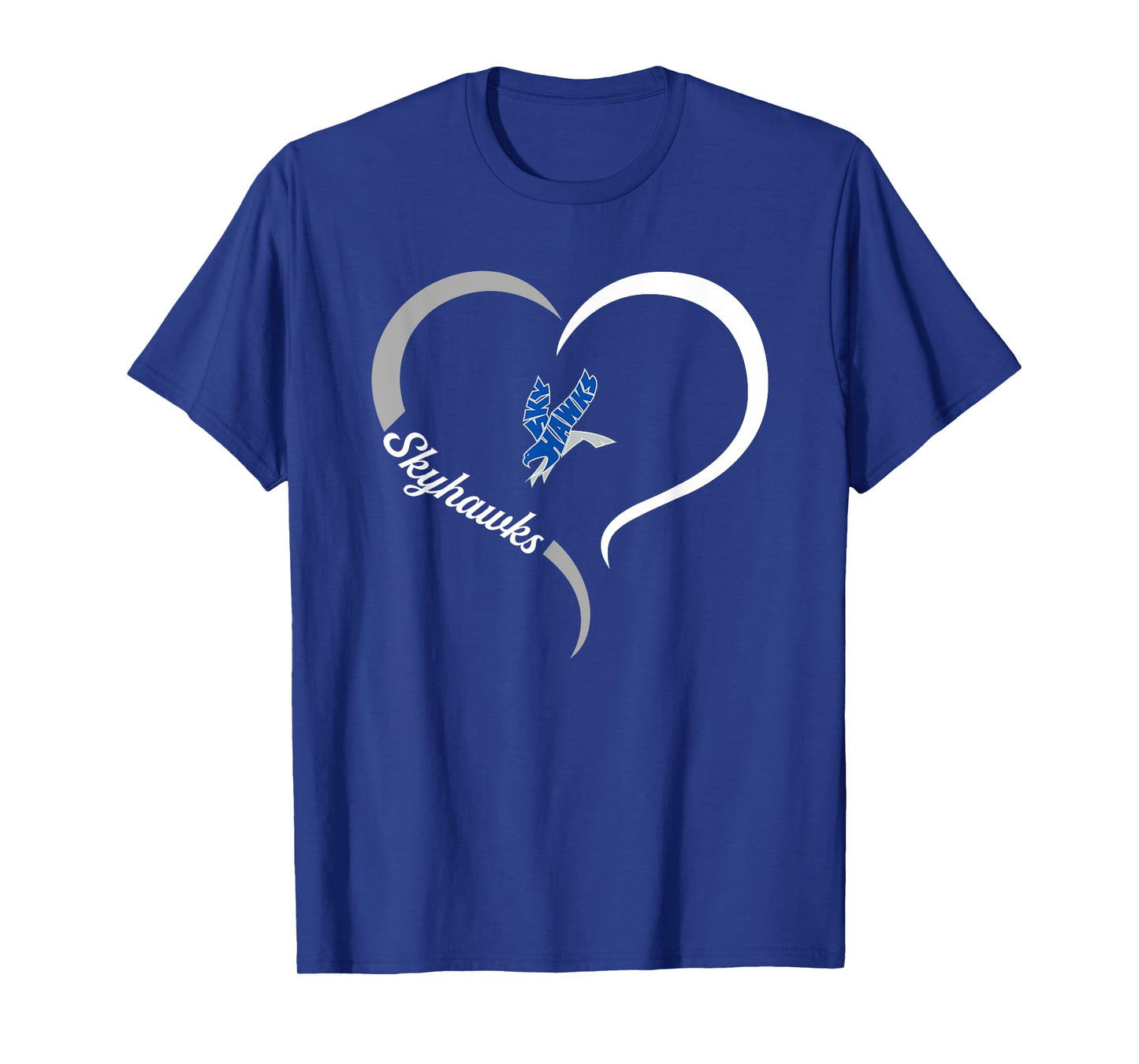 Deer Valley Skyhawks Logo Half Heart Slogan HS T-Shirt
