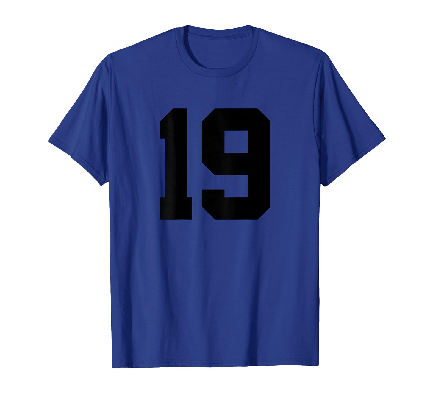 Number 19 (on Back) Sports Team Jersey Number T-Shirt