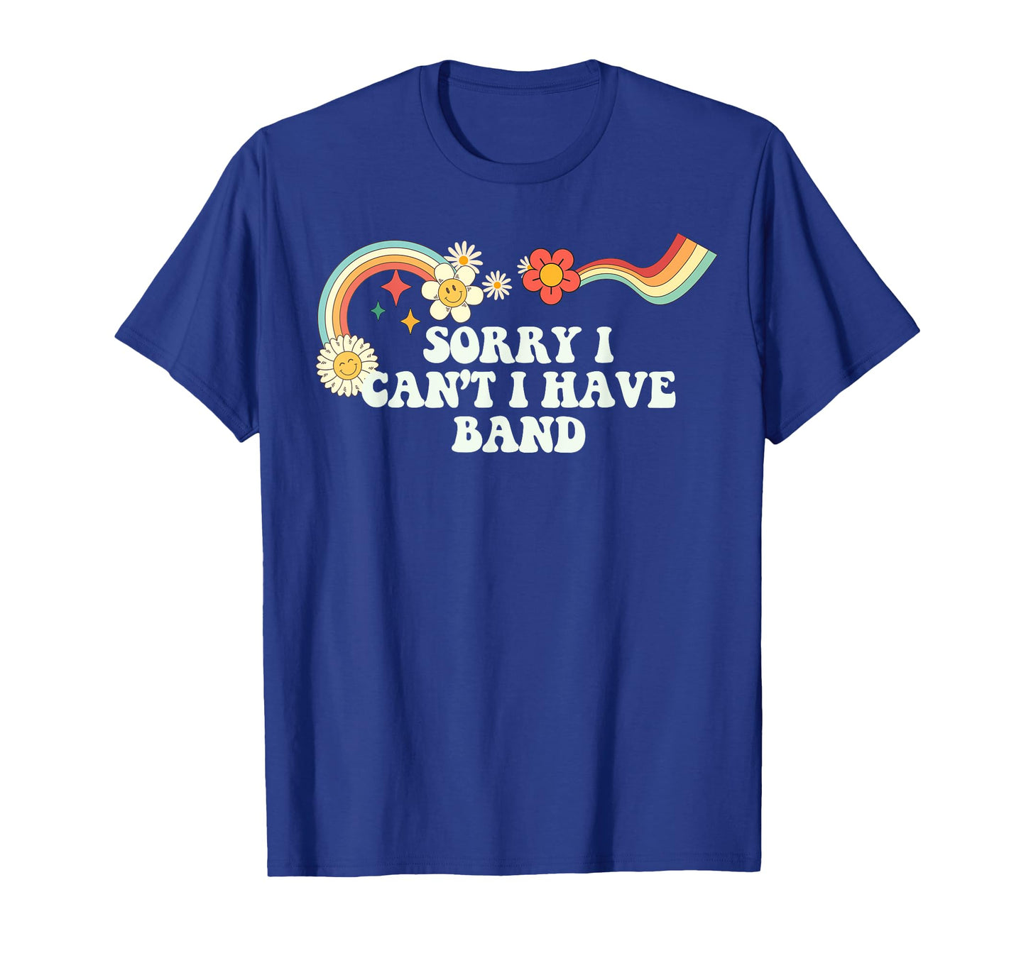 Groovy Script Funny Sorry I Can't I Have Band, Retro Quote T-Shirt