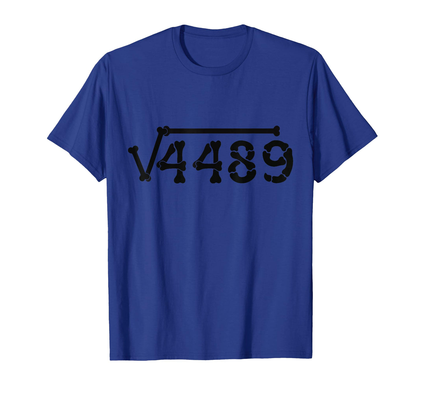 Square Root 4489 Six Seven 67 Meme Halloween Skeleton Math T-Shirt