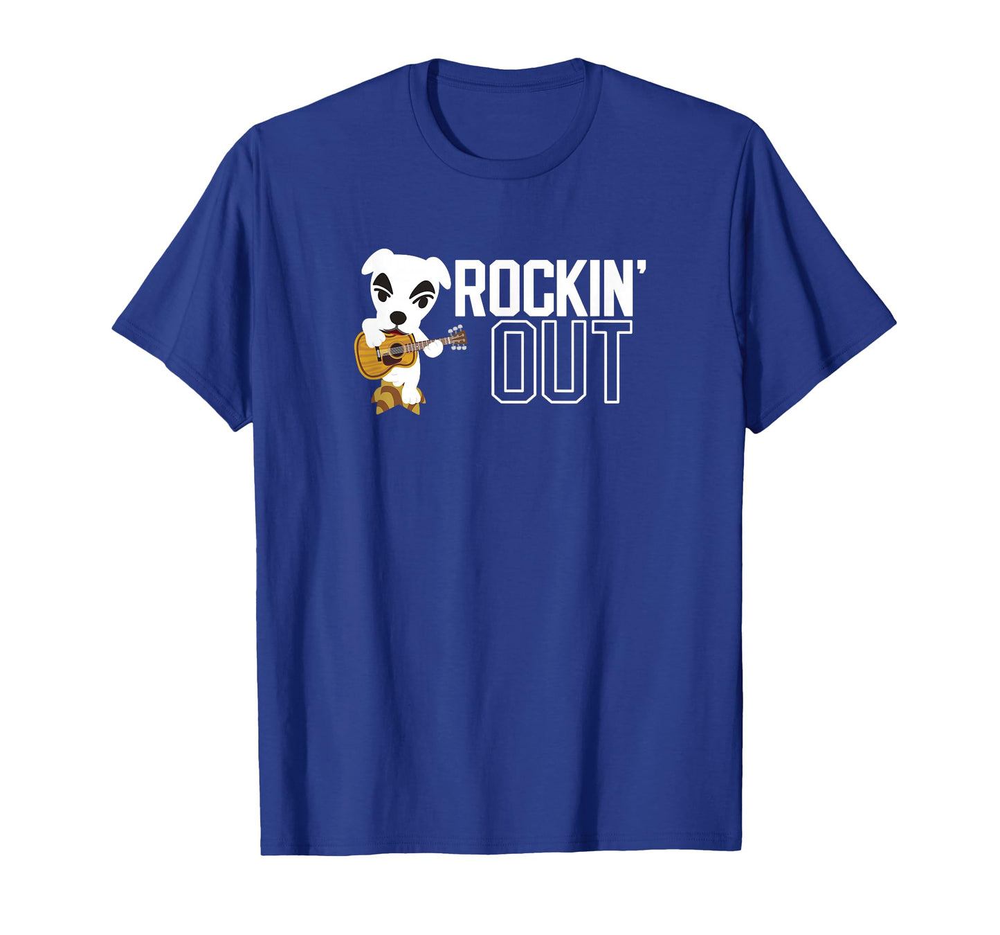 Animal Crossing K.K. Slider Rockin' Out Black & White Poster T-Shirt
