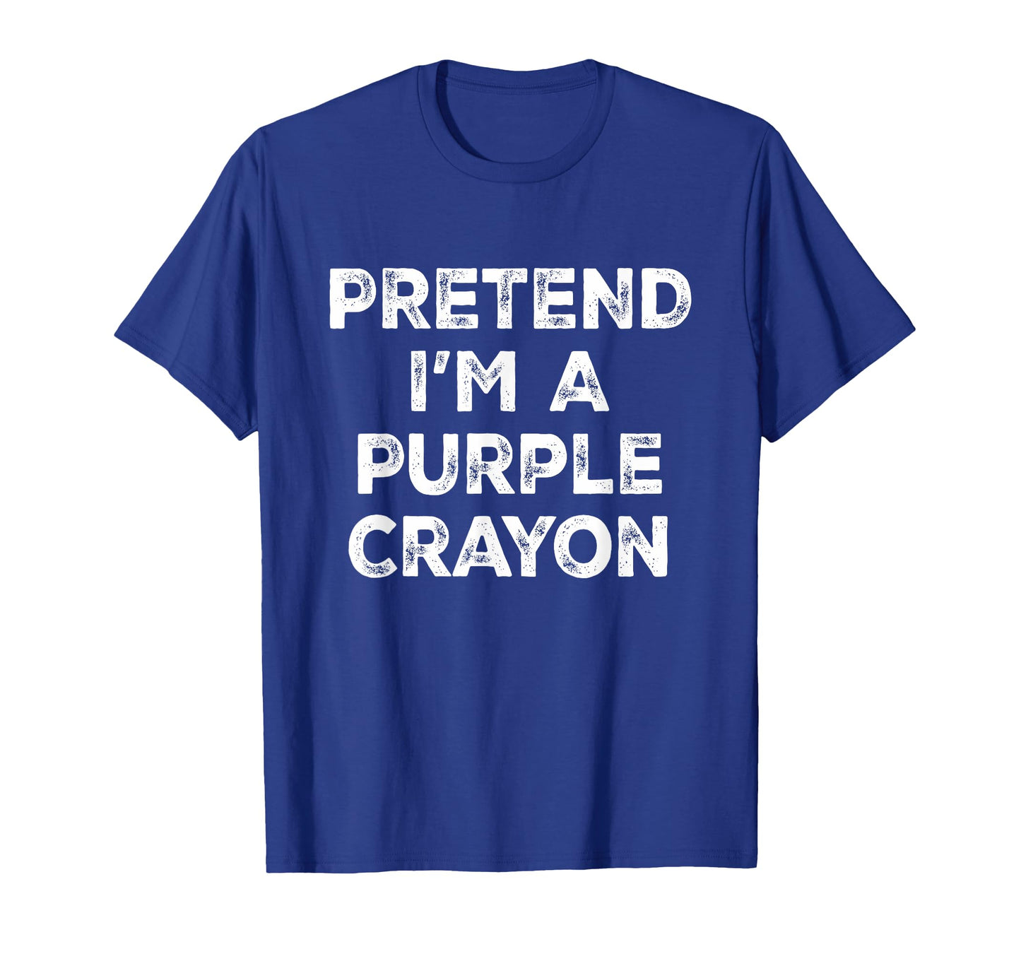 Pretend I'm A Purple Crayon Lazy Halloween Costume T-Shirt