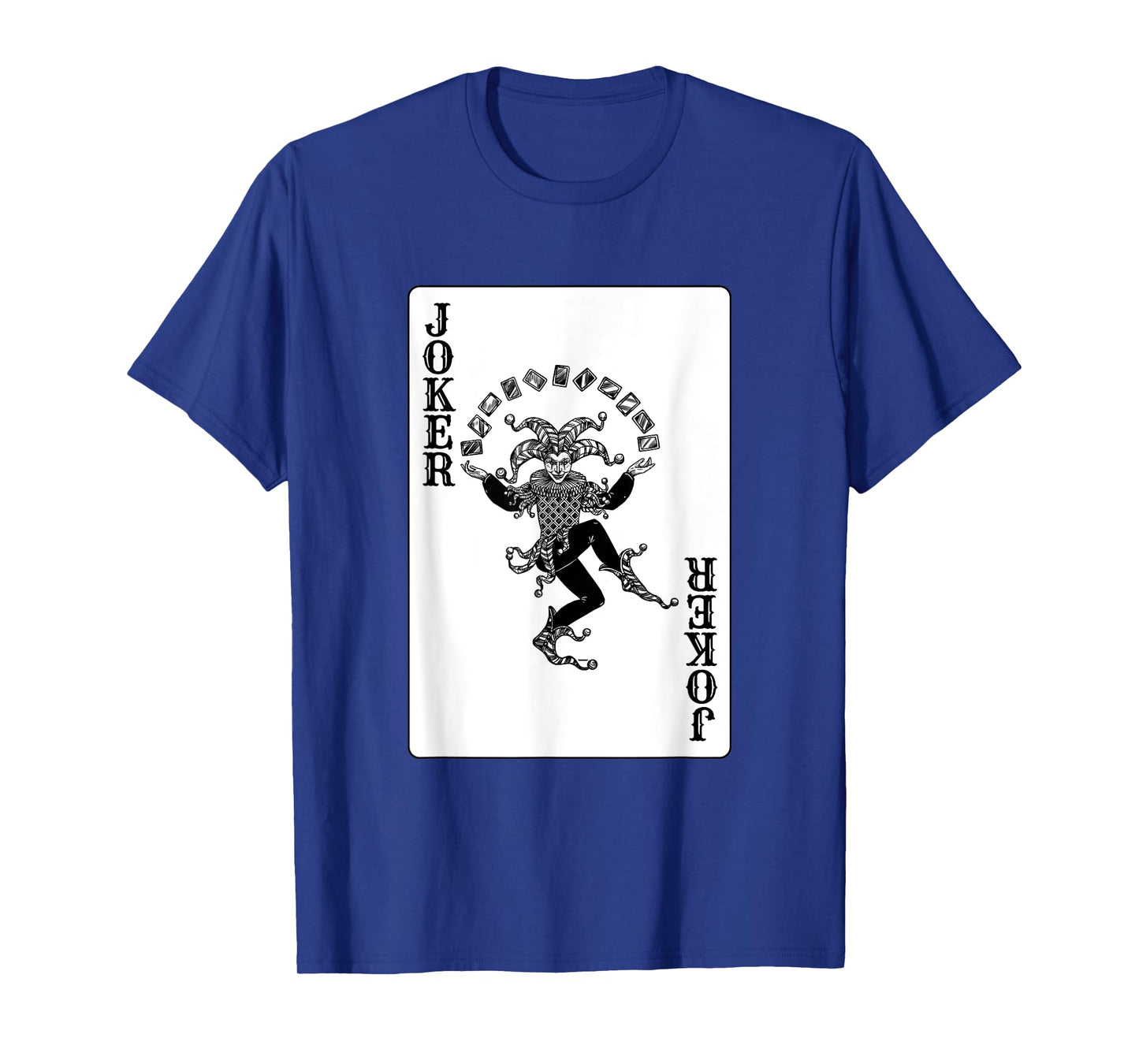 Joker Casino Poker Card Games Playing Cards Black Jack T-Shirt