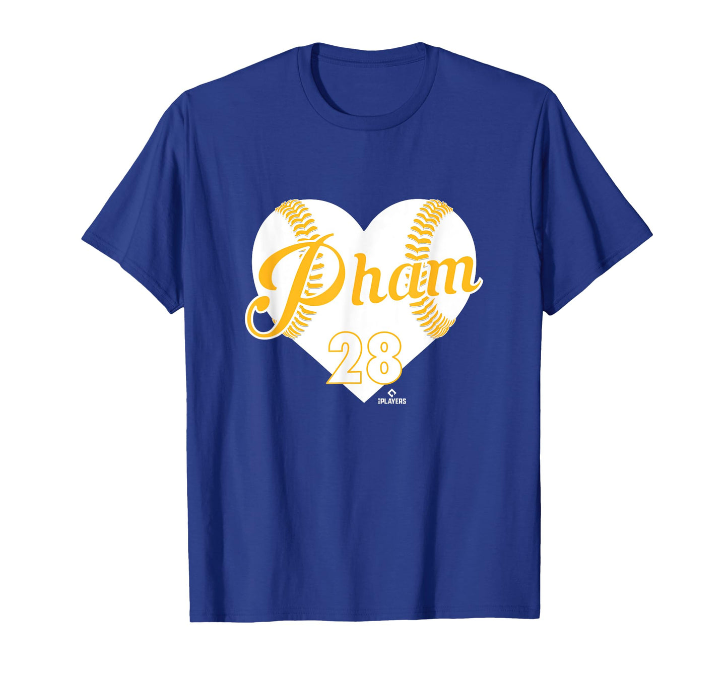 Baseball Heart Tommy Pham Pittsburgh Baseball MLBPA T-Shirt