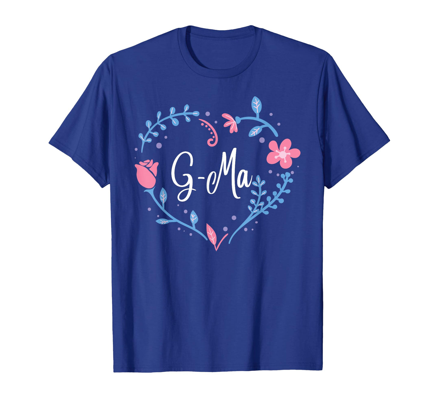 Flower G-Ma T-Shirt Grandma Christmas Birthday Gift Tee T-Shirt