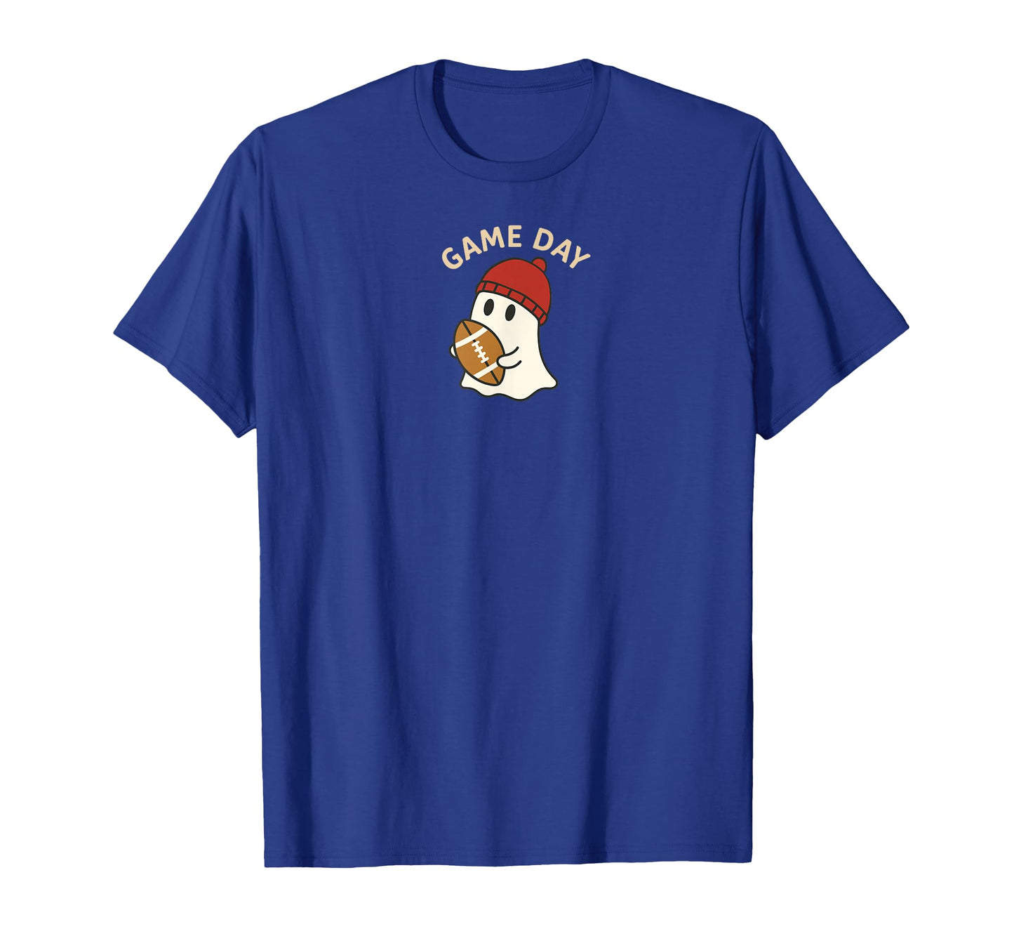 Cute Ghost Game Day American Football Lover Touchdown Season T-Shirt