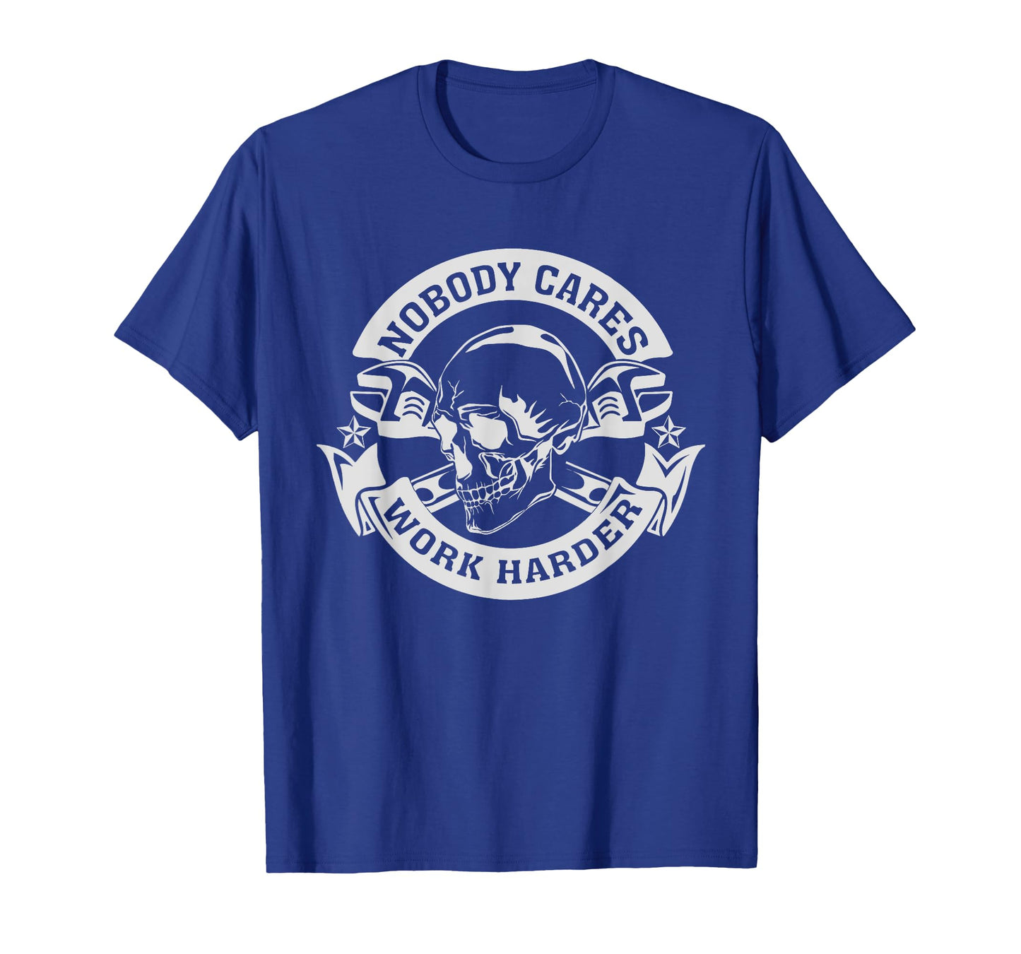 Nobody Cares Work Harder Skull Mechanic Vintage T-Shirt