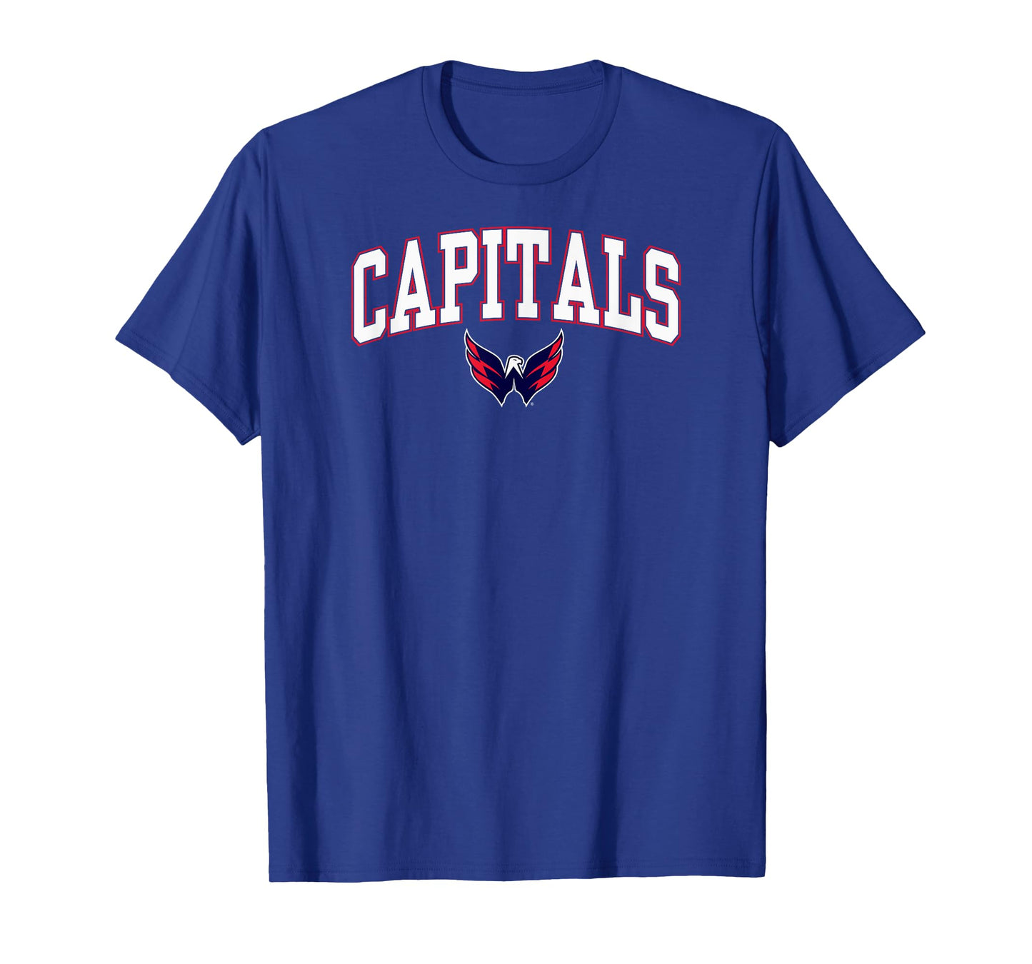 Washington Capitals Arch Over T-Shirt - Black, Small, Unisex-Adults, Short Sleeve, T-Shirt, NHL, Team Logo