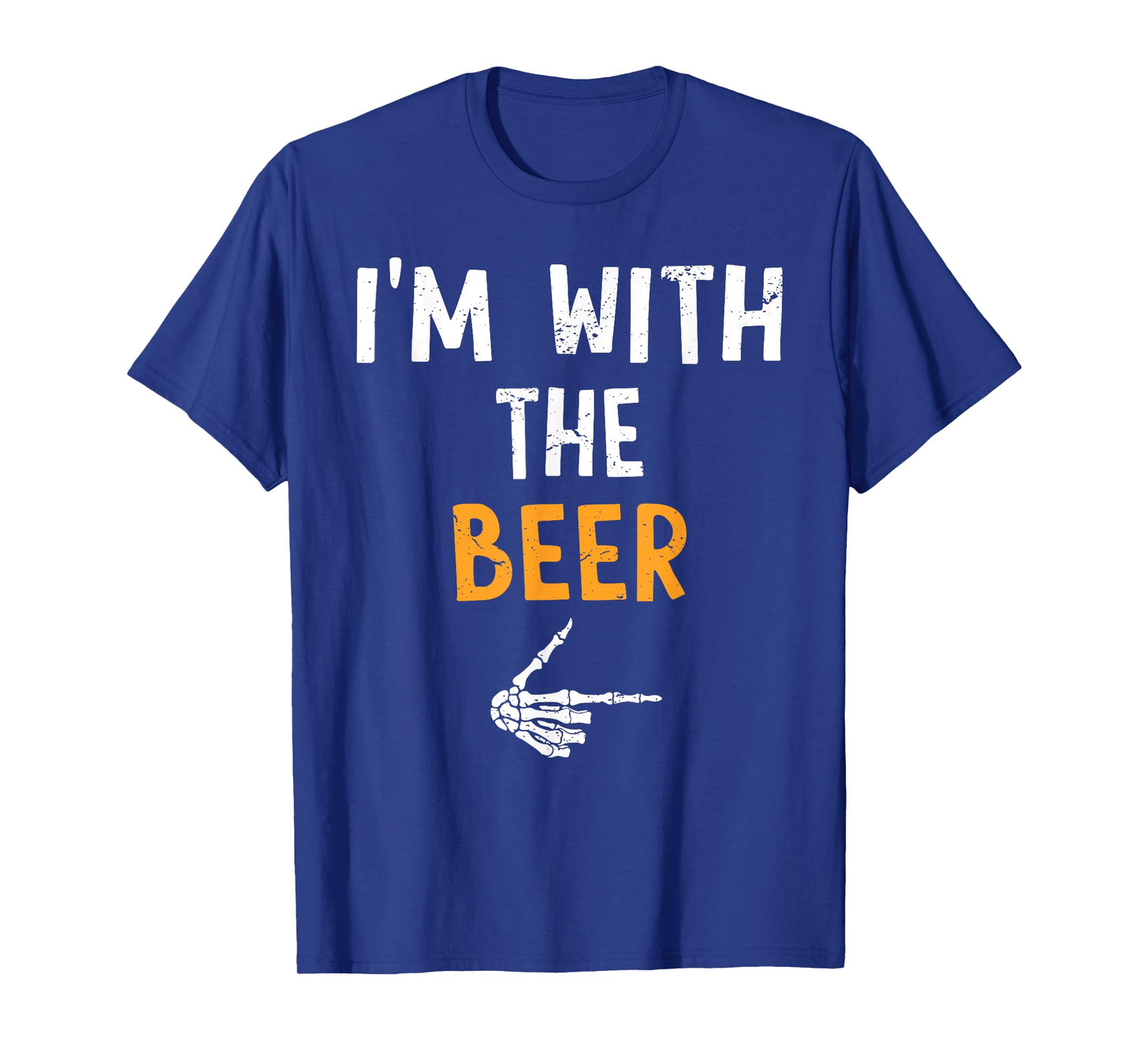 I'm with The Beer Costume Halloween Matching Couple T-Shirt