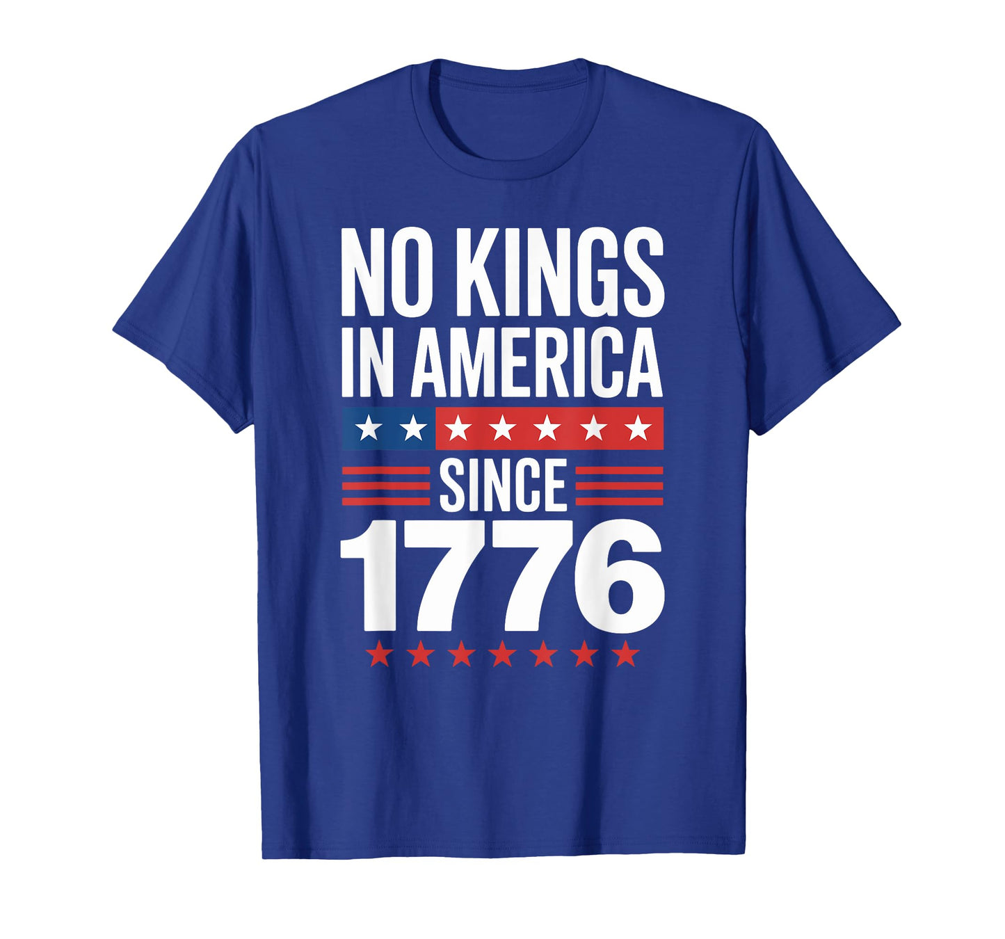 Patriotic USA American Flag 4th of july No Kings in America T-Shirt