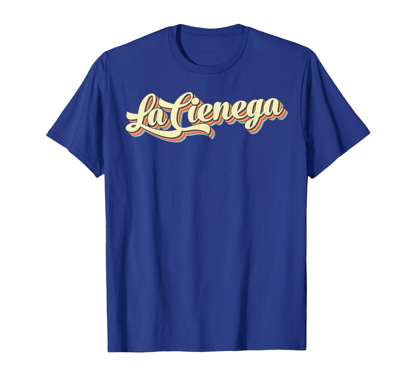 La Cienega TShirt Retro Art Baseball Font Vintage T-Shirt