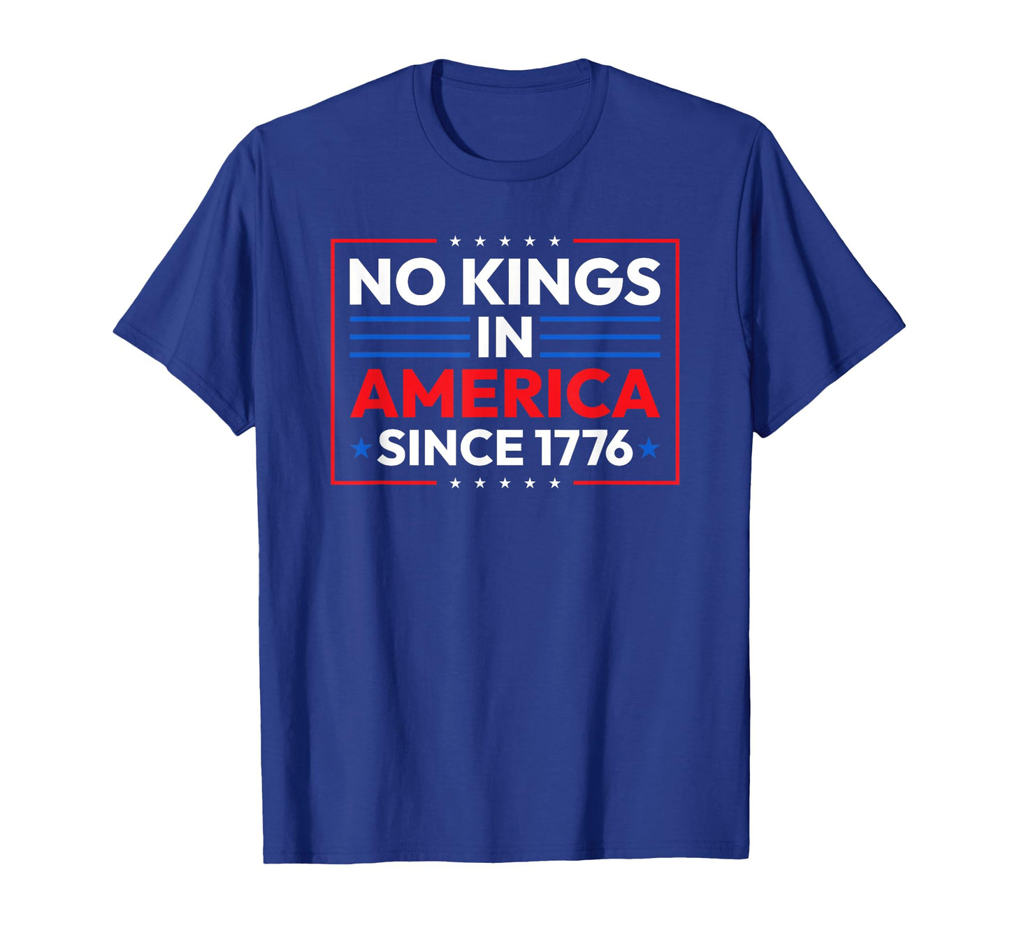 No Kings In America 4th Of July USA Patriotic T-Shirt