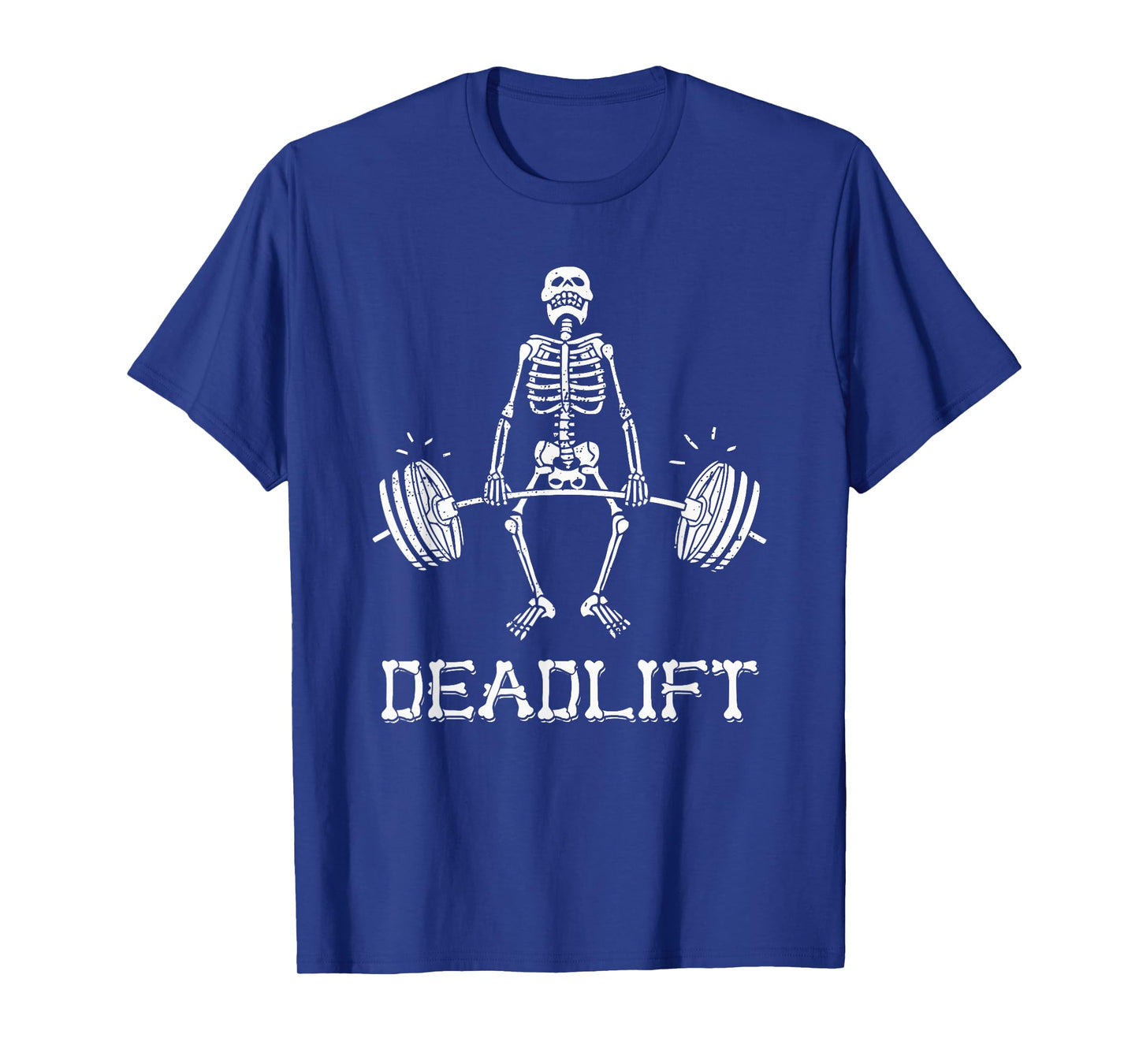 Deadlift Funny Halloween Skeleton Weight Lifting Workout T-Shirt