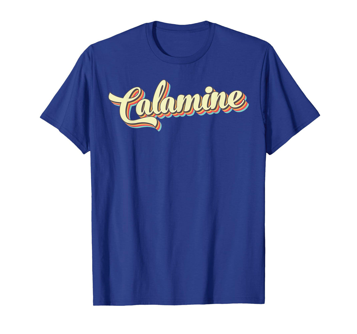 Calamine TShirt Retro Art Baseball Font Vintage T-Shirt