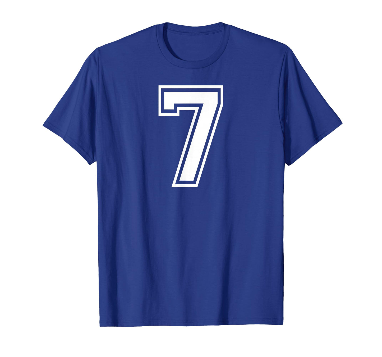 7 Number Seven Team Sports Graphic Design Matching Varsity T-Shirt