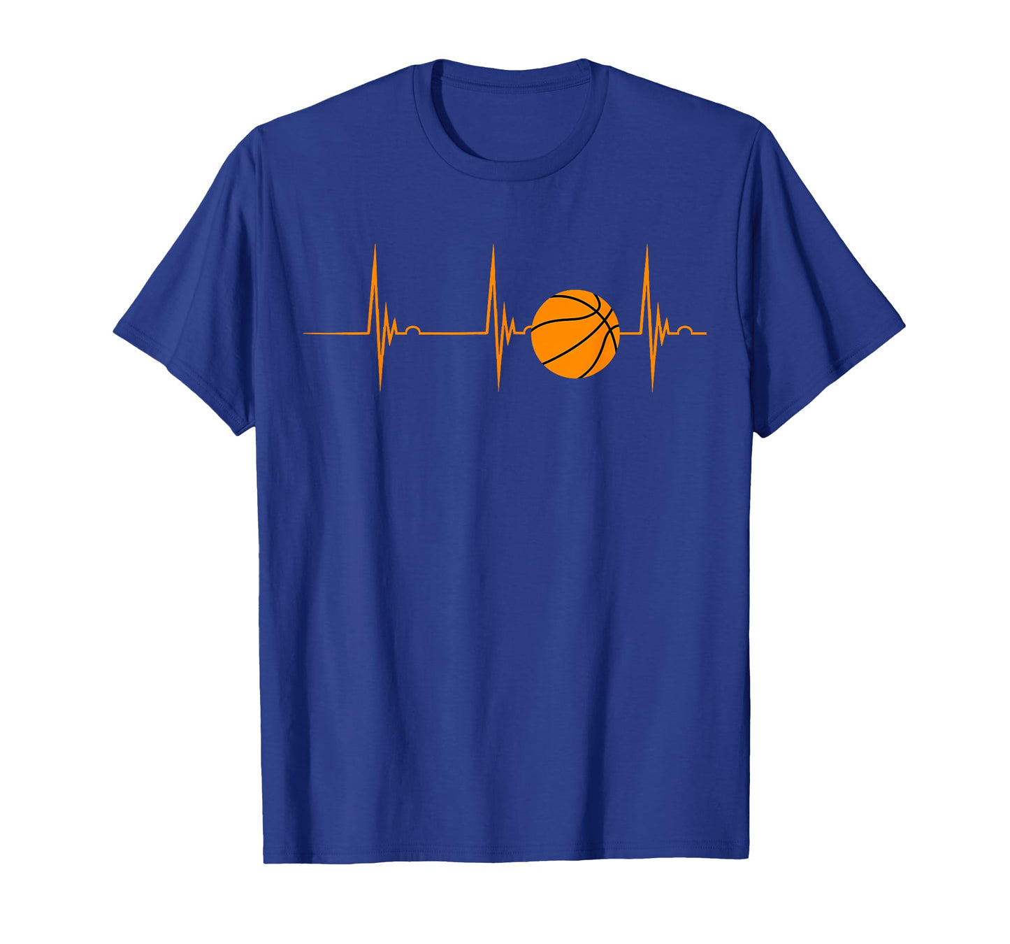 Basketball Heartbeat EKG Pulse Sports Playing Basketball T-Shirt