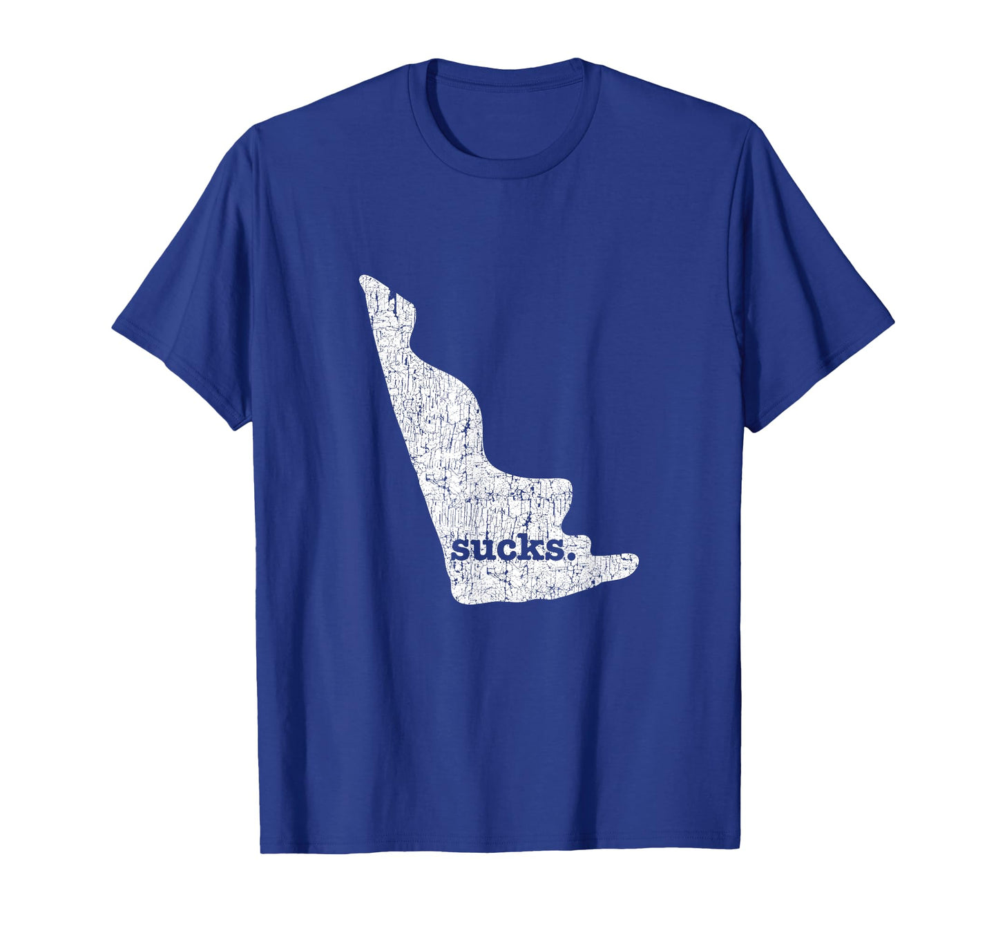 Delaware Sucks Funny Retro Style Gag Gift T-shirt