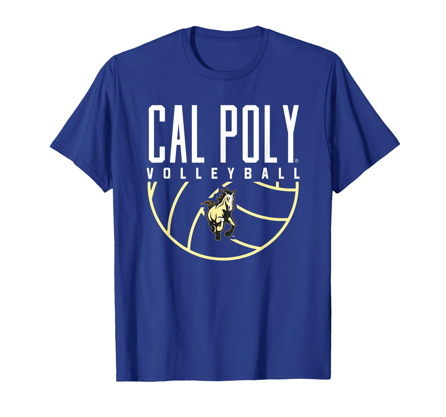 Cal Poly Mustangs Volleyball Arch T-Shirt