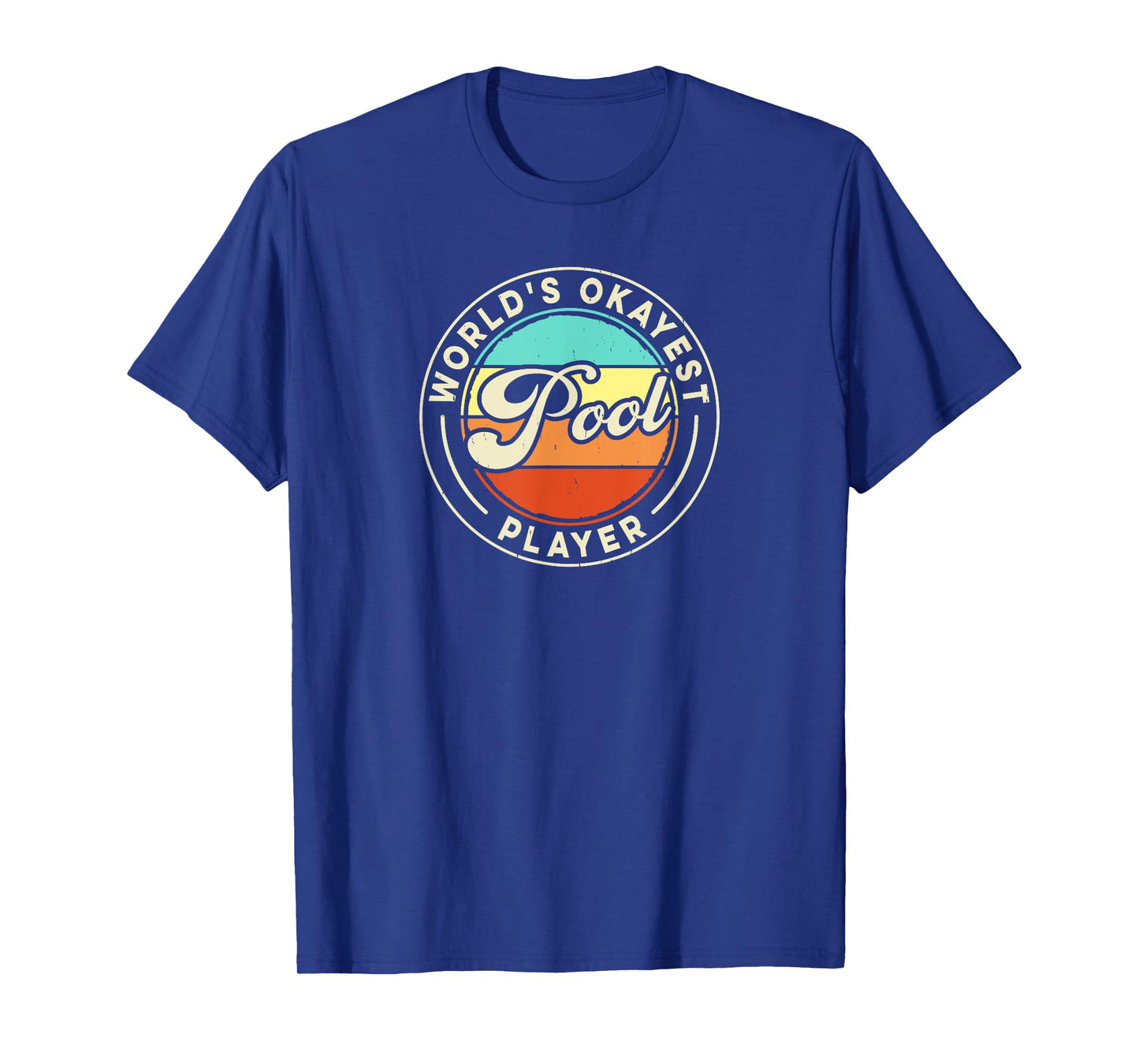 Funny Billiards, World's Okayest Pool Player, Retro Style T-Shirt