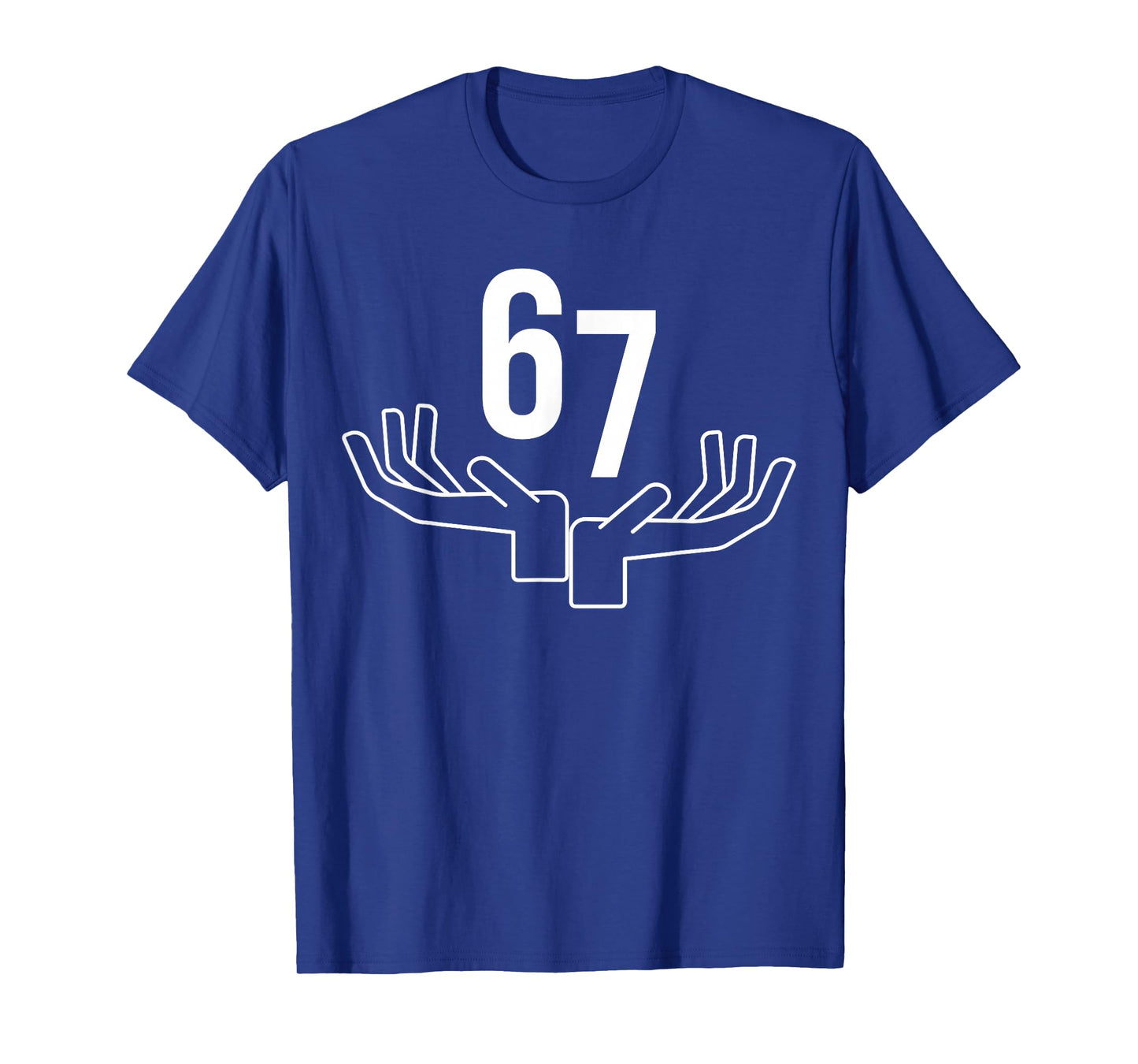 67 Six Seven Hand Gesture Meme T-Shirt