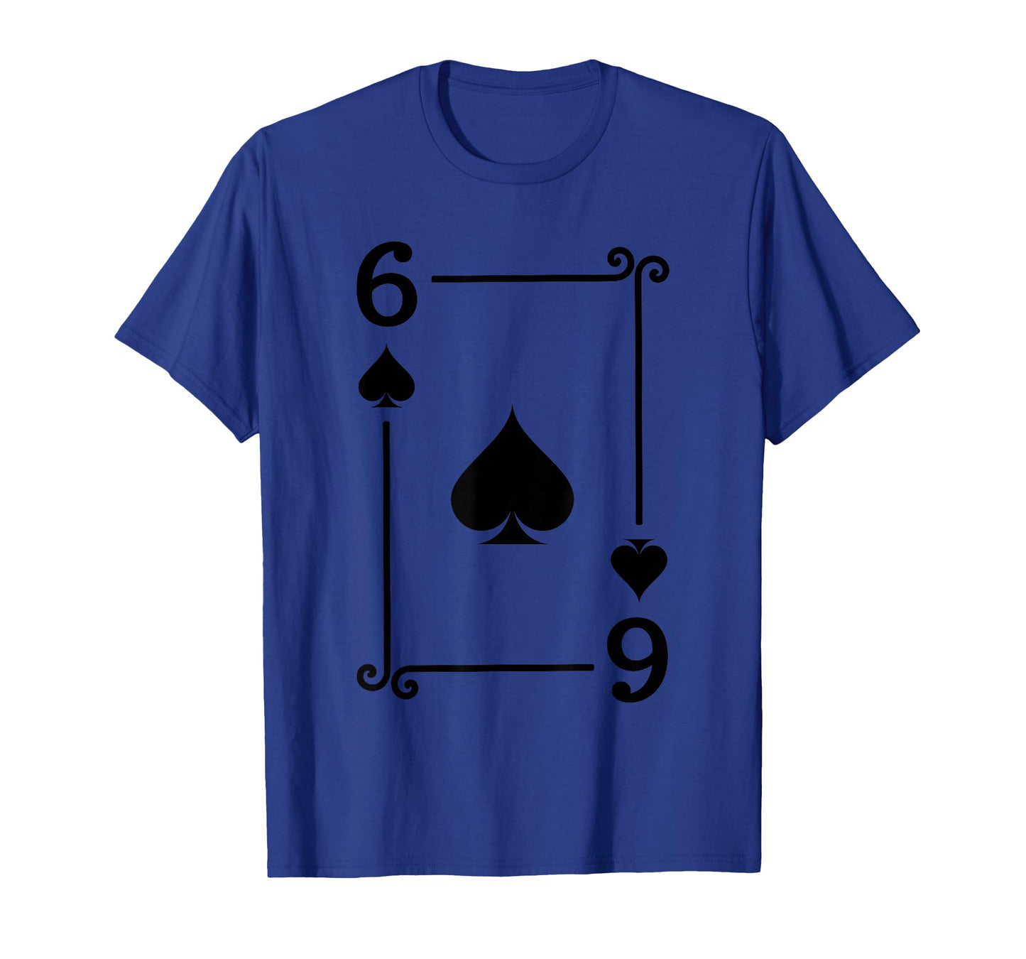 Playing Cards Costume - 6 Spades Card - Six Card T-Shirt