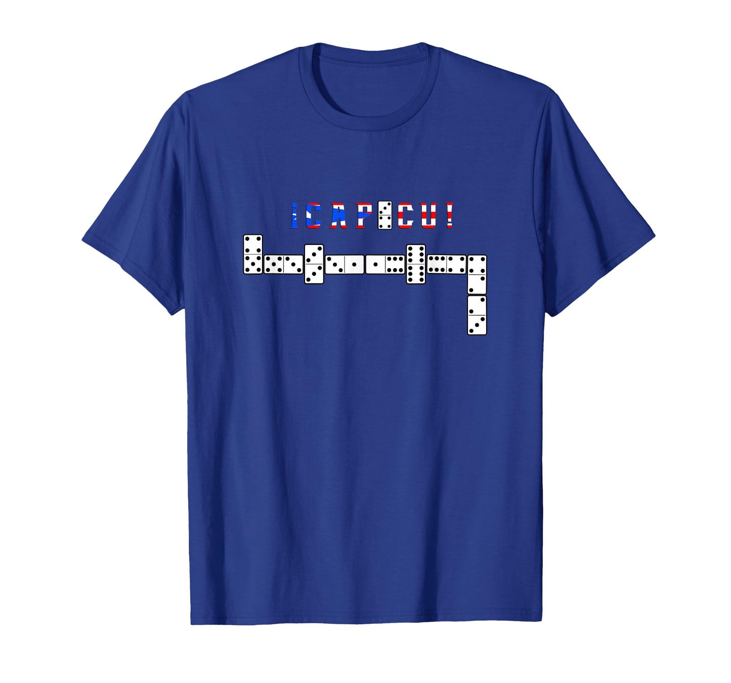 Dominoes Player Gifts By Tee Vibes Capicu Dominoes T-Shirt - Black, Unisex-Adults, Short Sleeve, Small