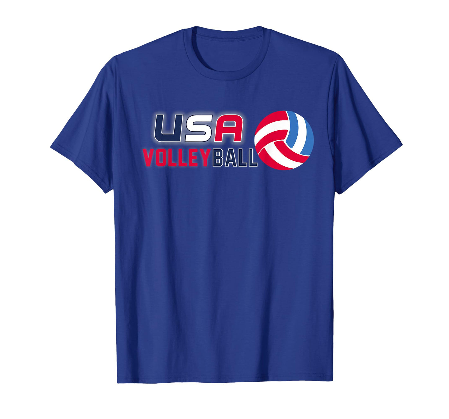 USA Flag Volleyball Men's and Women's Volleyball Shirt T-Shirt