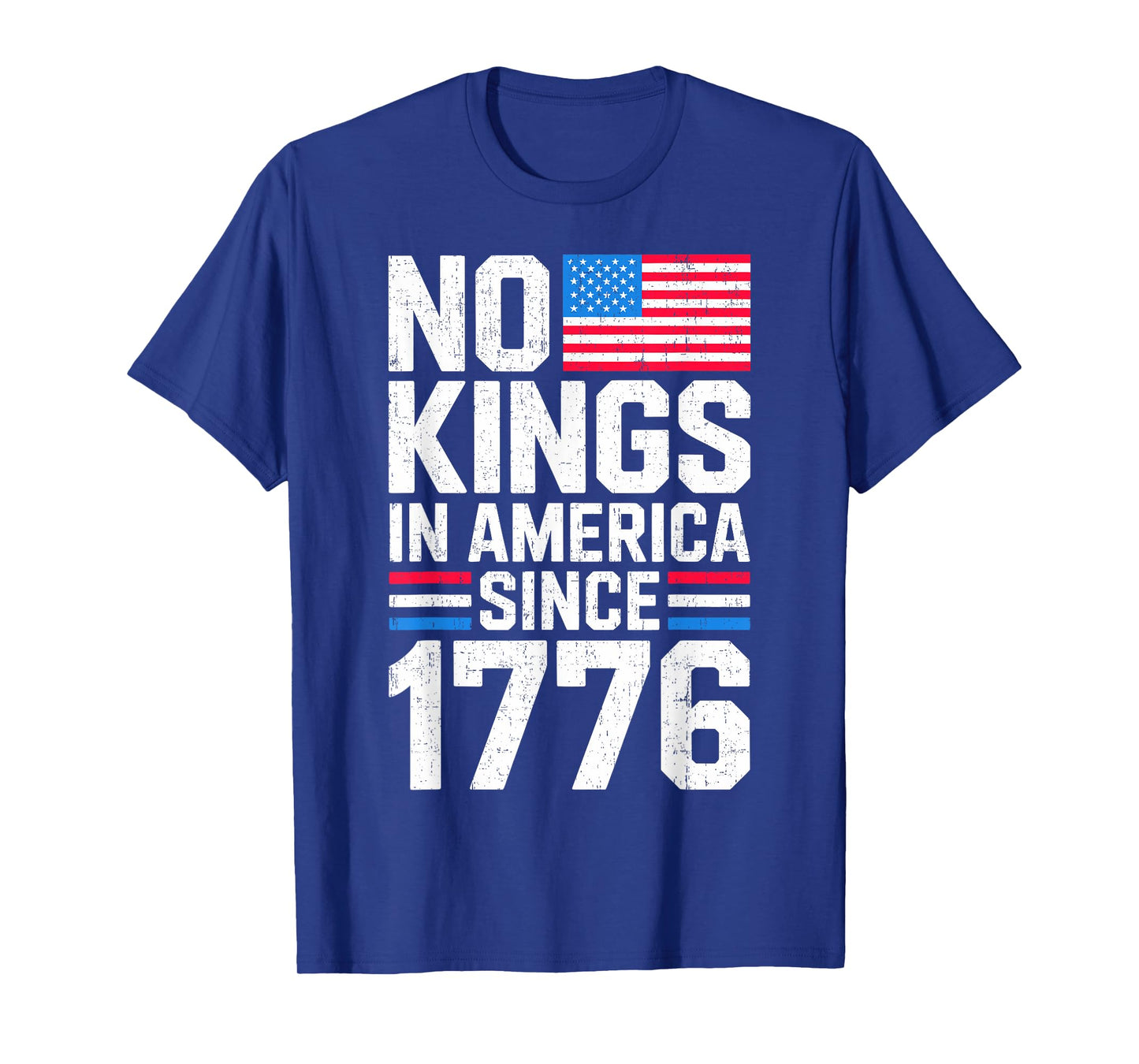 No Kings In America Shirt Rejecting Kings Patriotic USA Men T-Shirt