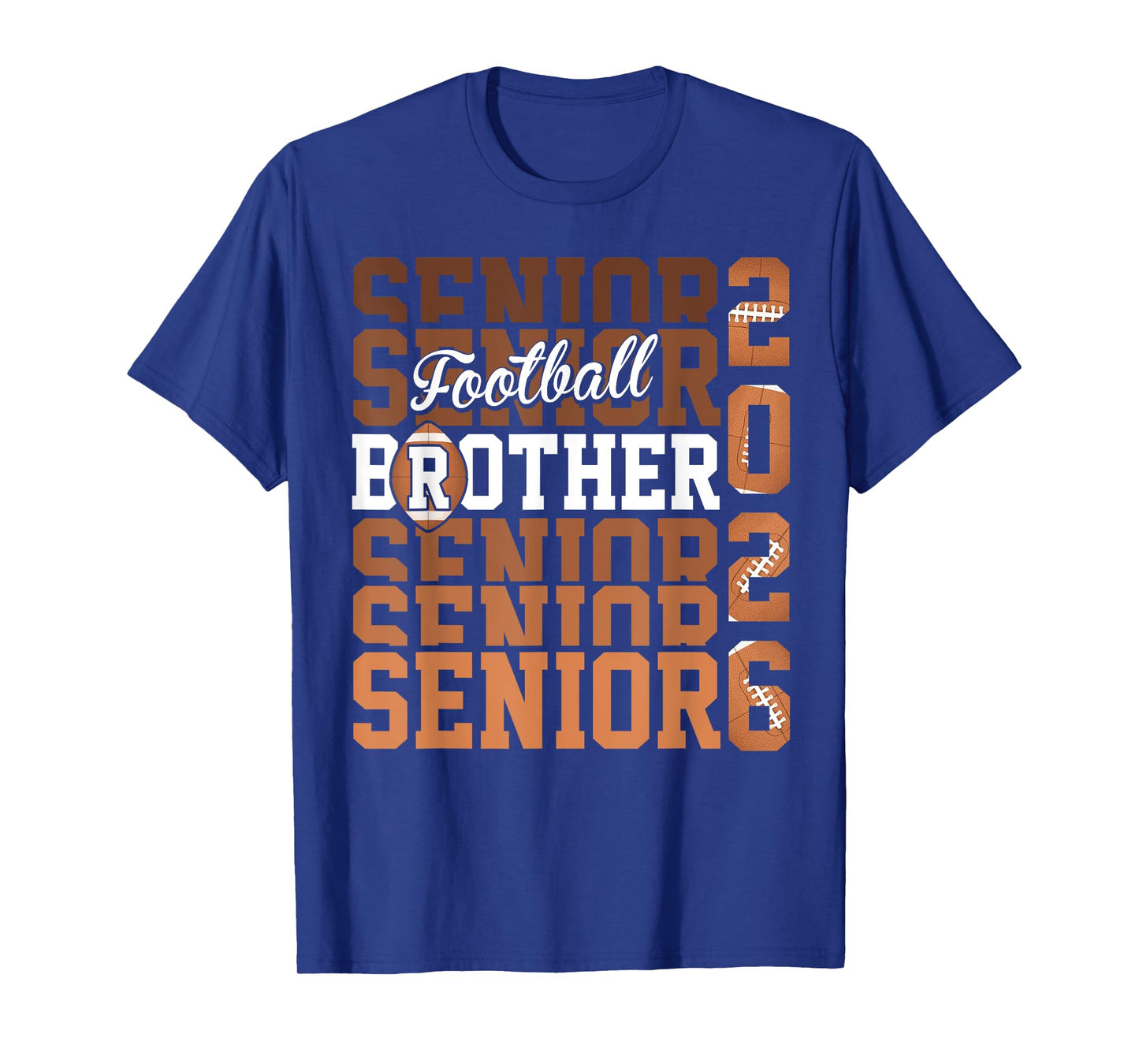 2026 football senior Brother graduation Matching family T-Shirt