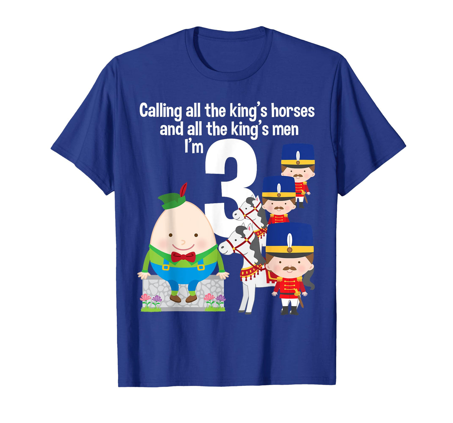 Toddler Kids Humpty Dumpty 3rd Birthday Party Nursery Song T-Shirt
