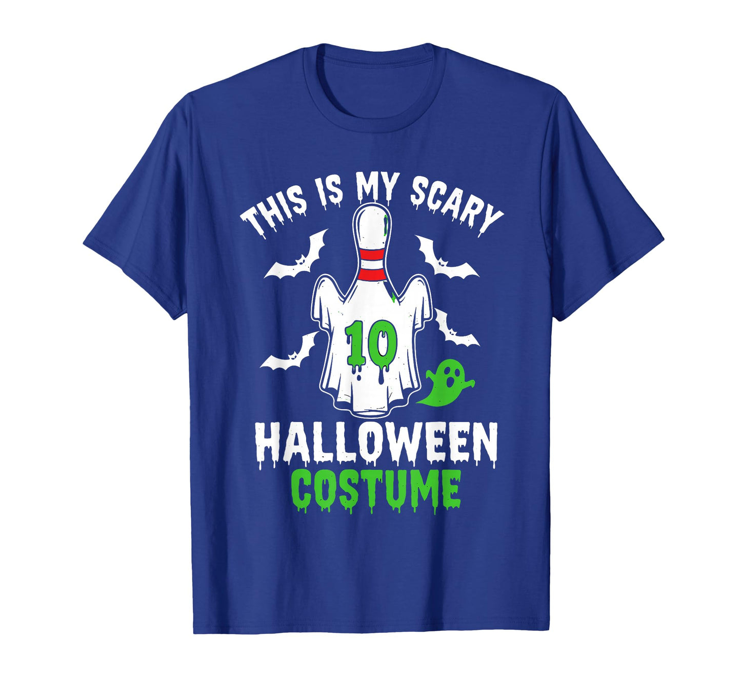 This is My Scary Halloween Costume Bowling Pin Ghost Spooky T-Shirt
