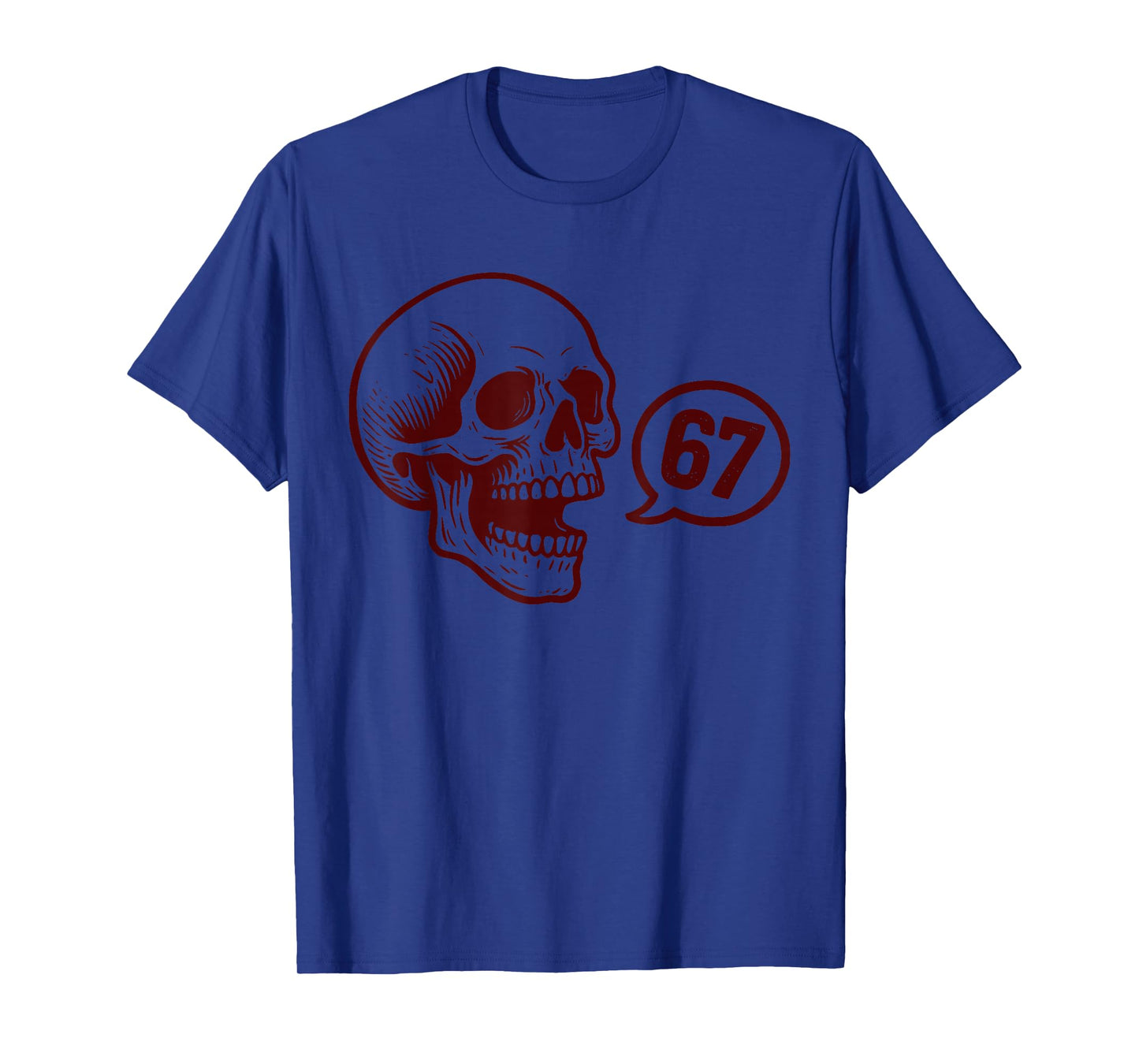 67 Halloween Skeleton Six Seven Meme Brainrot Funny Boys T-Shirt