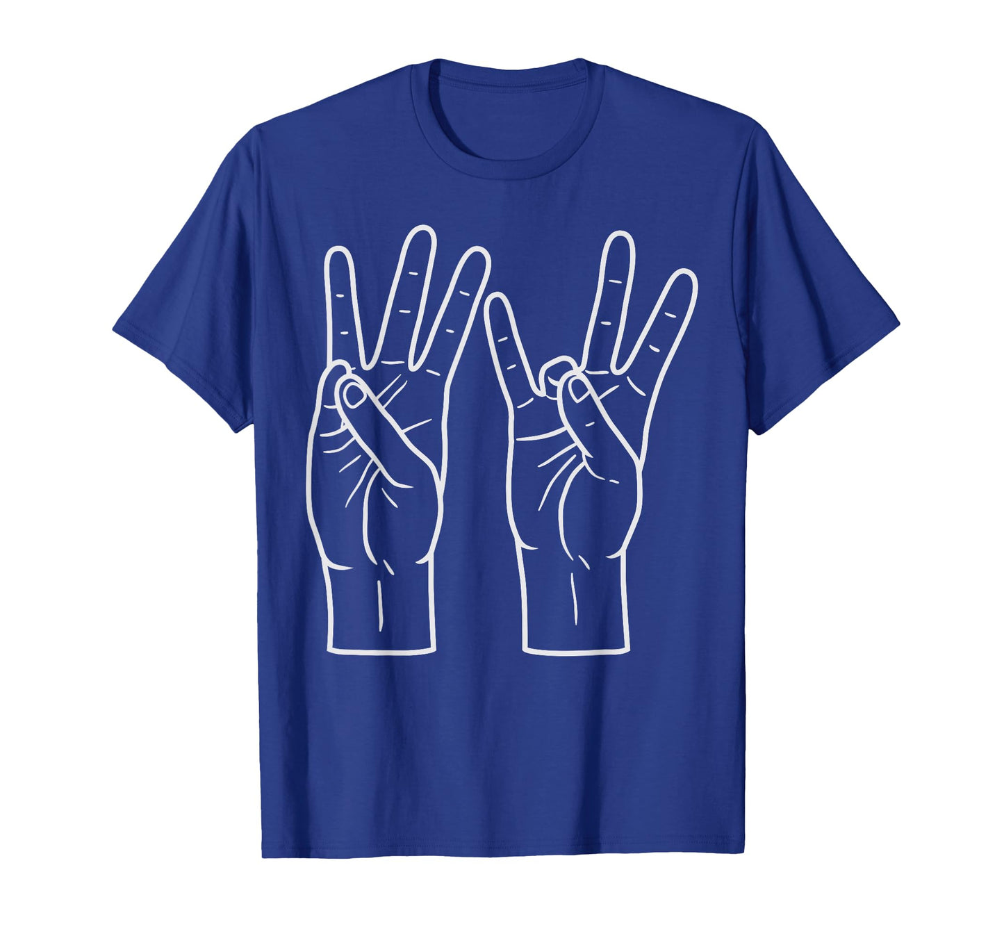 Six Seven Hand Sign ASL Sign Language Funny Alpha Kid Meme T-Shirt