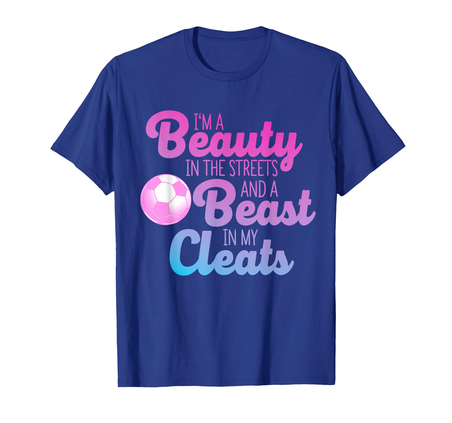 Funny Soccer Art for Women Girls Soccer Player Soccer Lover T-Shirt