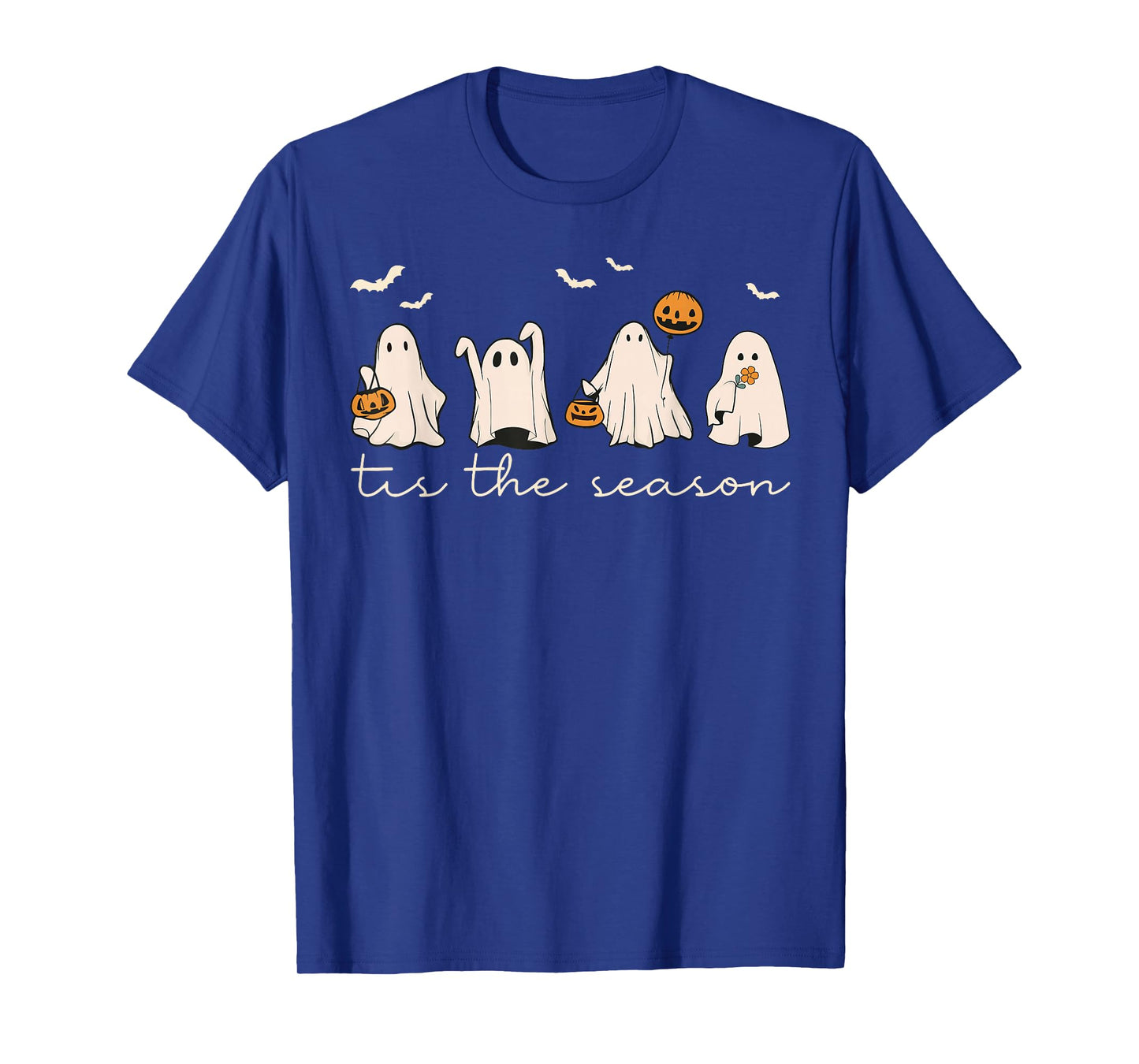 Tis The Season Ghost Halloween Spooky Season Jack O Lantern T-Shirt