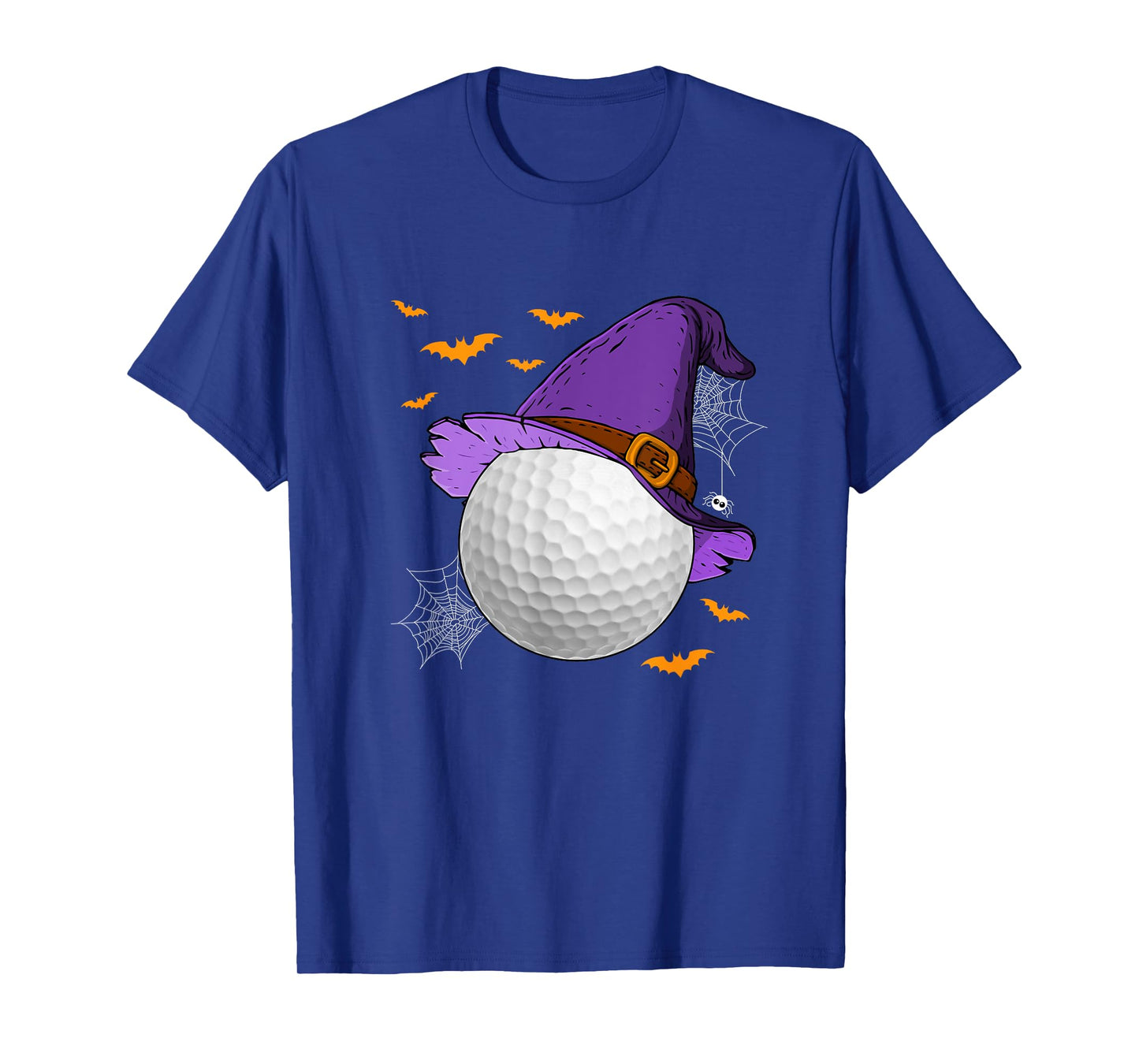 Golf Ball Witch Hat Pumpkin Spooky Halloween Costume T-Shirt