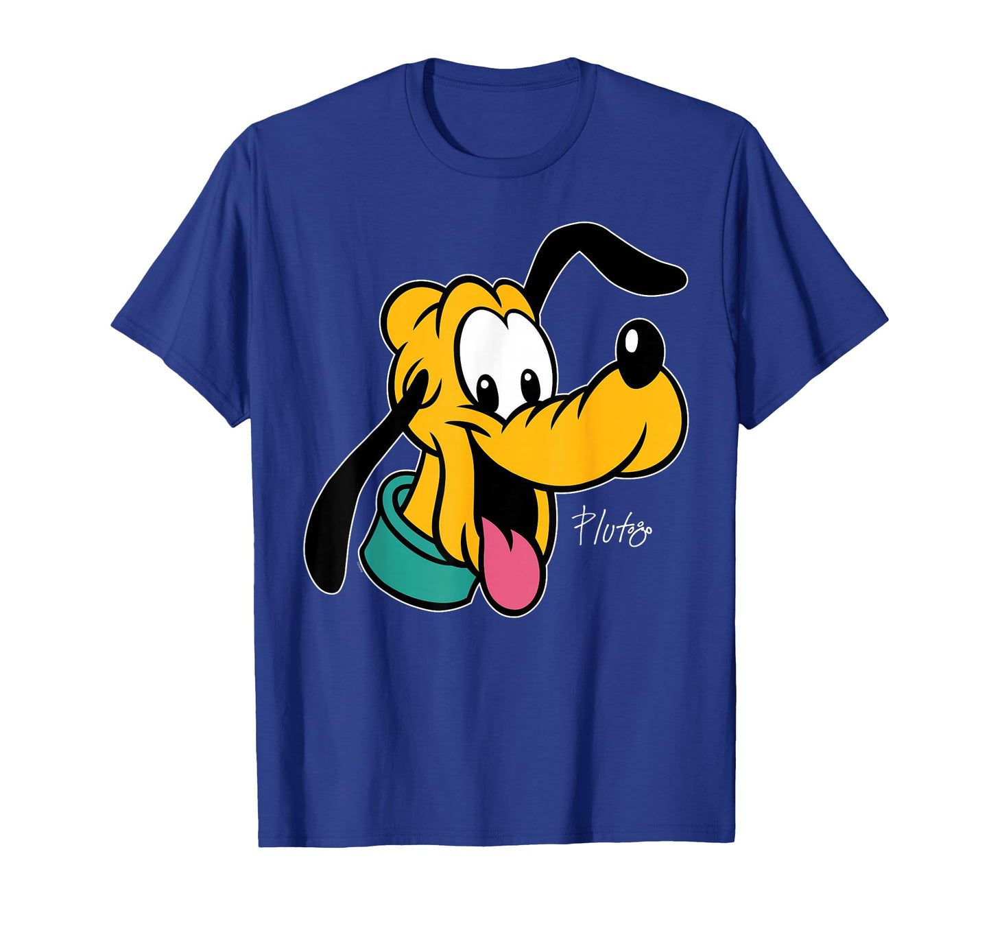 Disney Pluto Big Face Retro Character Trip Matching T-Shirt