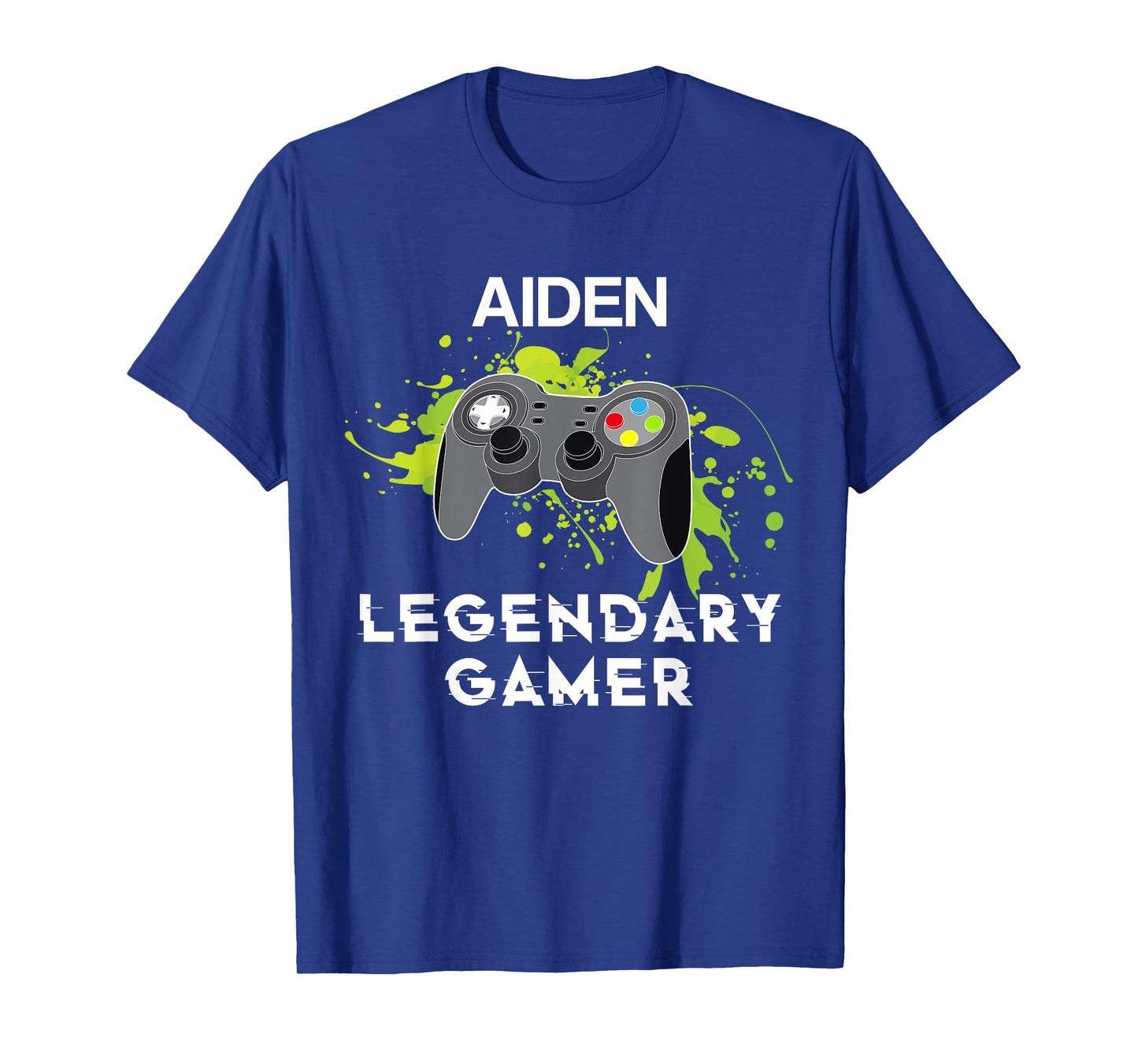 Aiden Name Gift - Personalized Legendary Gamer T-Shirt