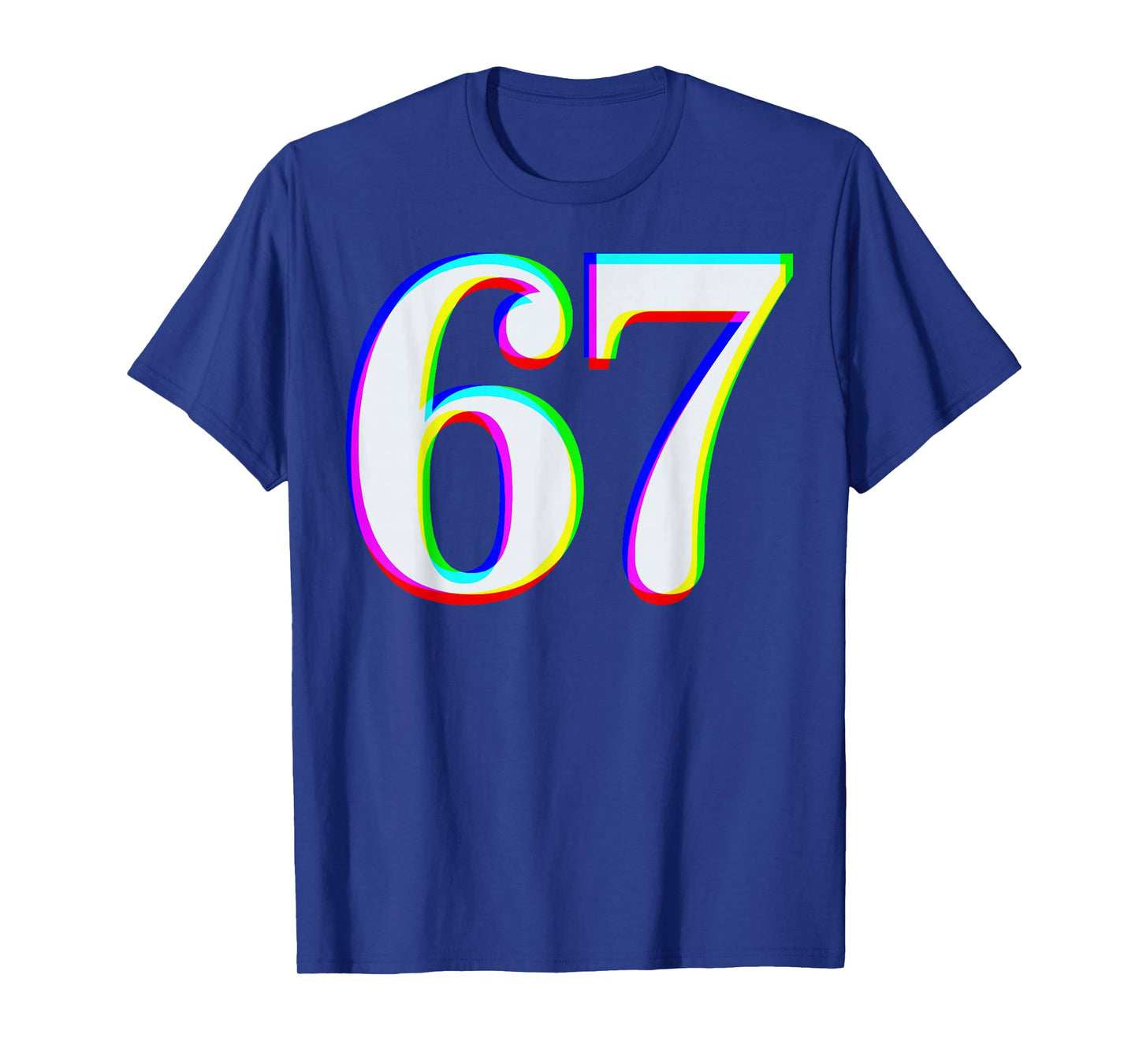 Funny Six Seven 67 Meme Gen Alpha Slang Brainrot Girl Boy T-Shirt