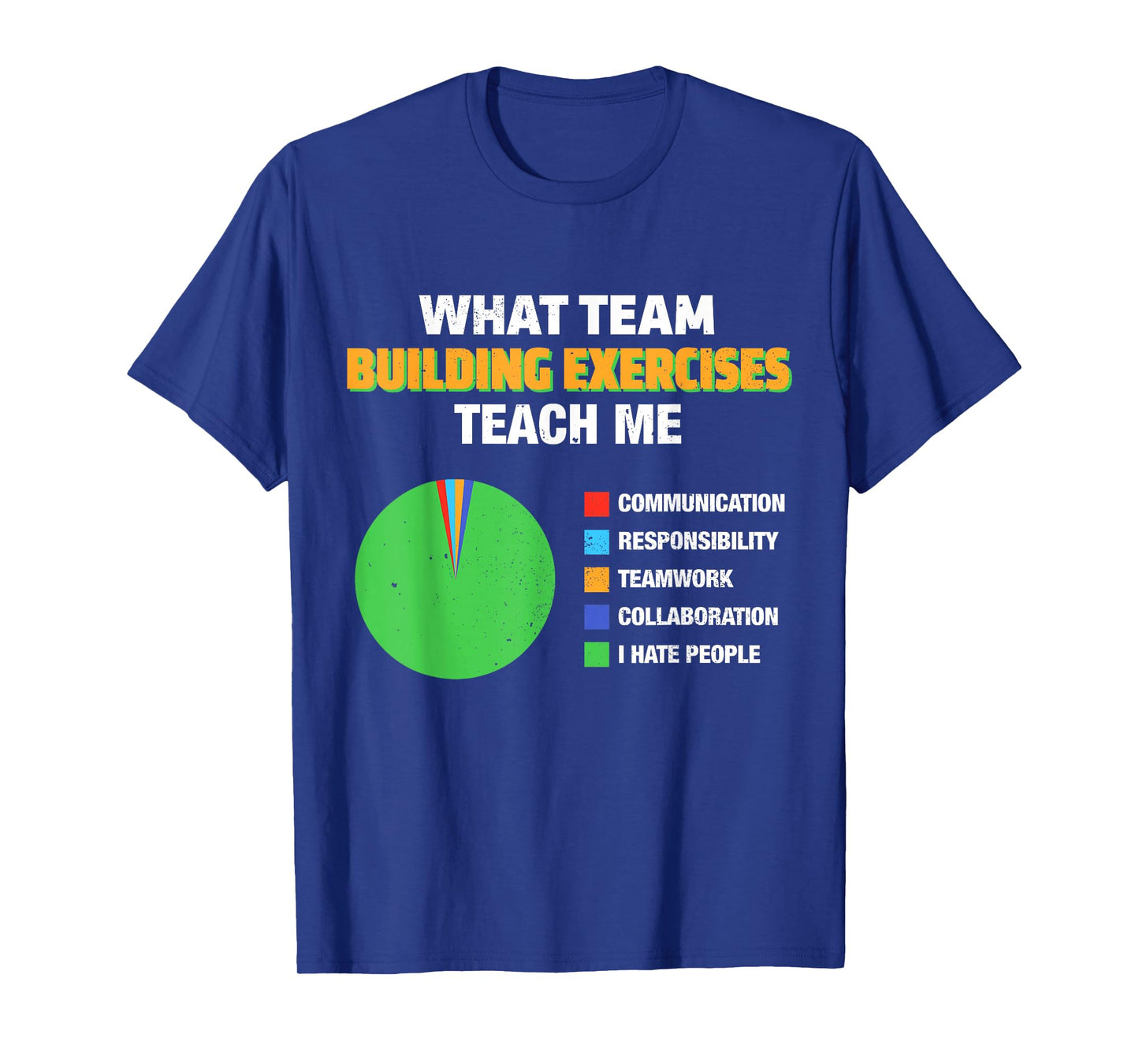 What Team Building Exercises Teach Me Communication Chart T-Shirt