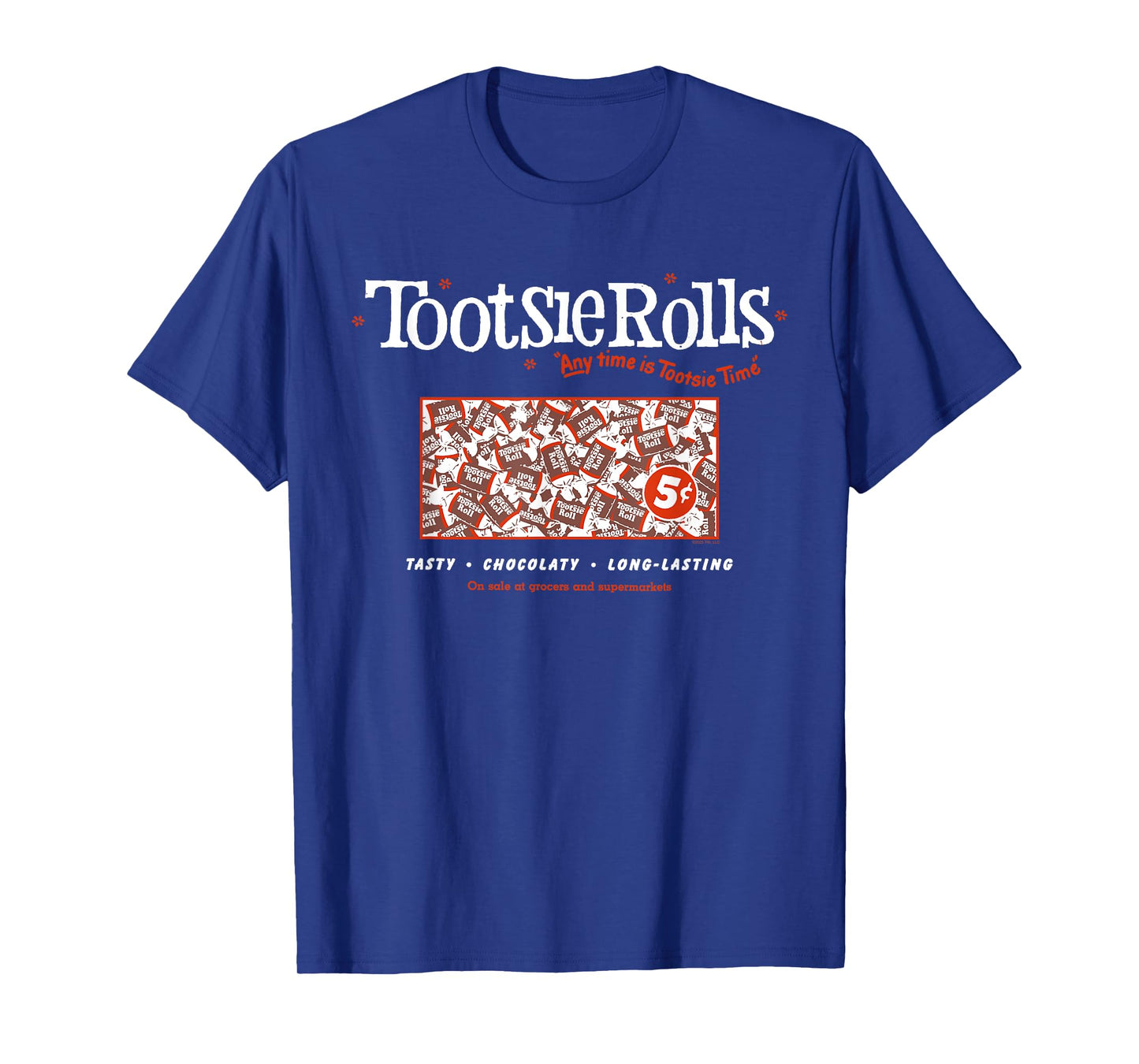 Tootsie Roll Tasty Chocolaty Long Lasting Vintage Ad Candy T-Shirt