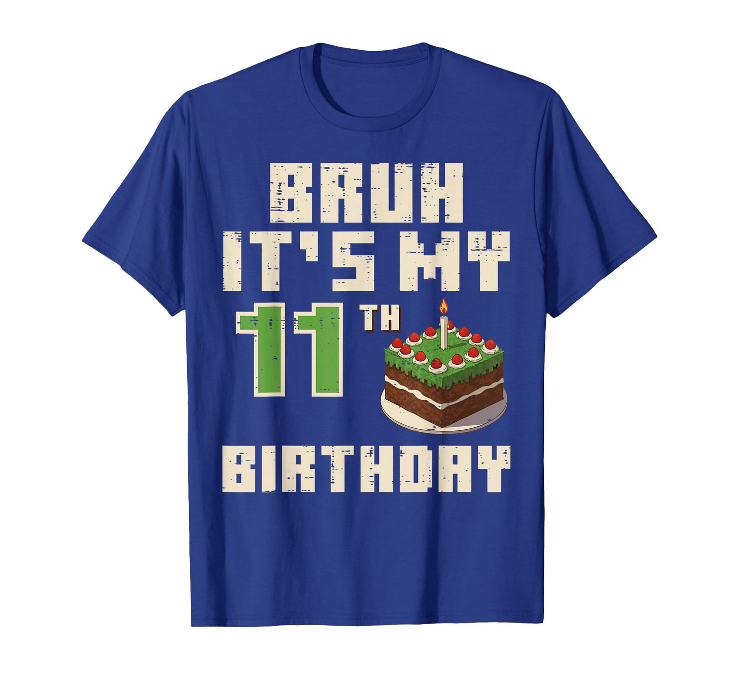 11th Birthday Pixel Gaming 11 Year Old Gamer Bday Boys Kids T-Shirt