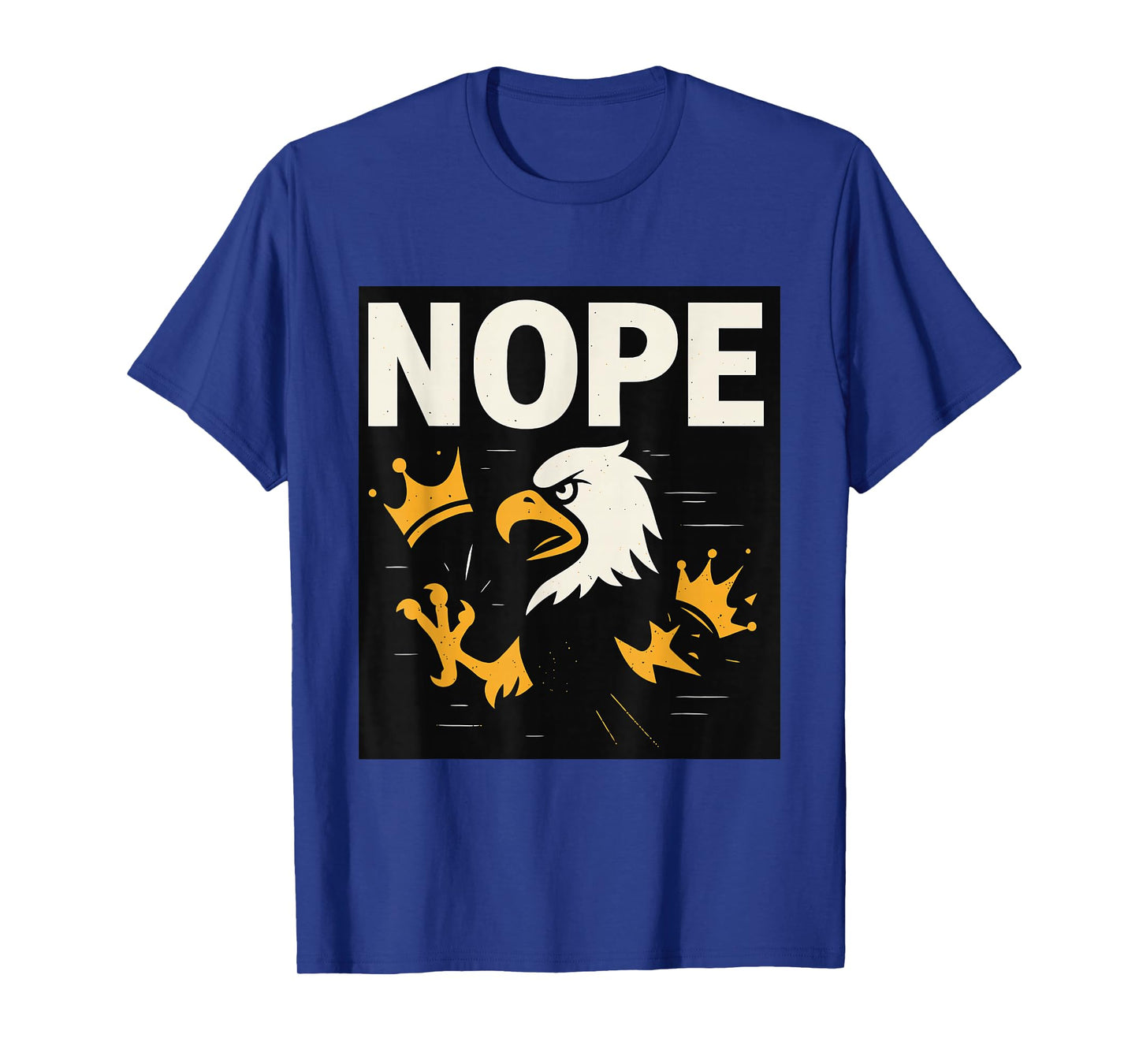No Kings Nope Bold Minimal Protest Statement T-Shirt