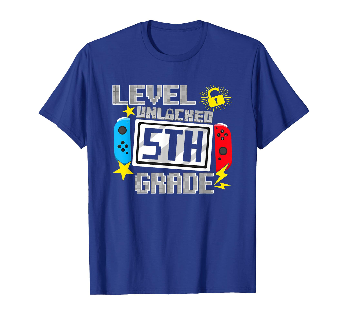 First Day Of 5th Grade Level Unlocked Game Back To School T-Shirt