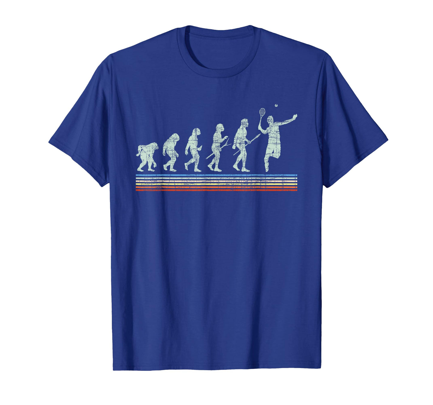 Retro Tennis Player Evolution - Racket Game Sports Lover T-Shirt