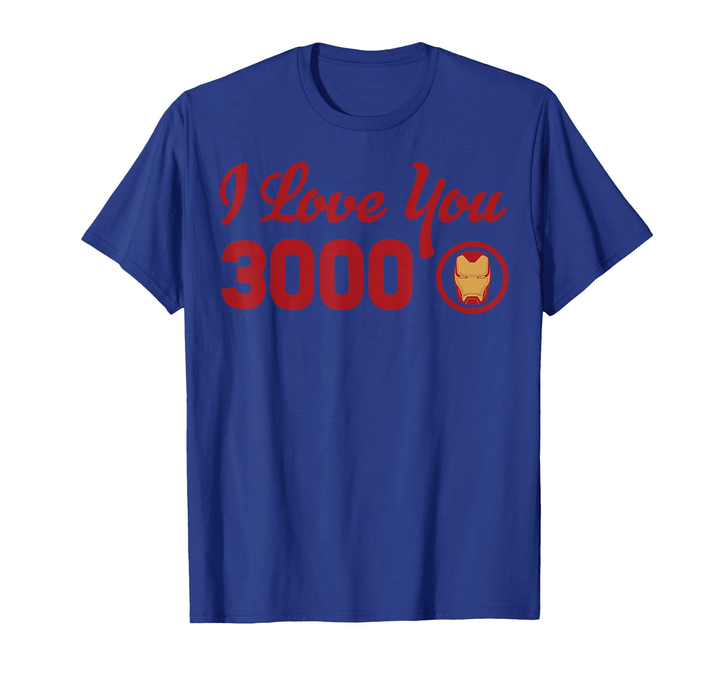 Marvel Avengers Endgame Iron Man I Love You 3000 Red Logo T-Shirt
