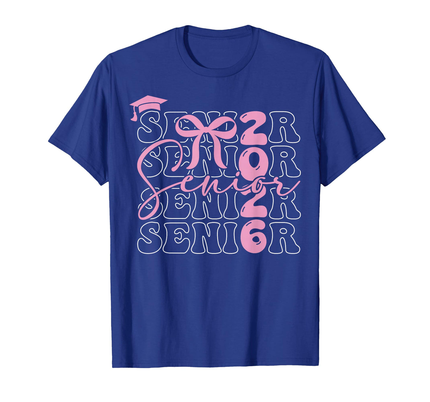 Senior 2026 Class of 2026 Coquette Pink Bow Graduation 2026 T-Shirt